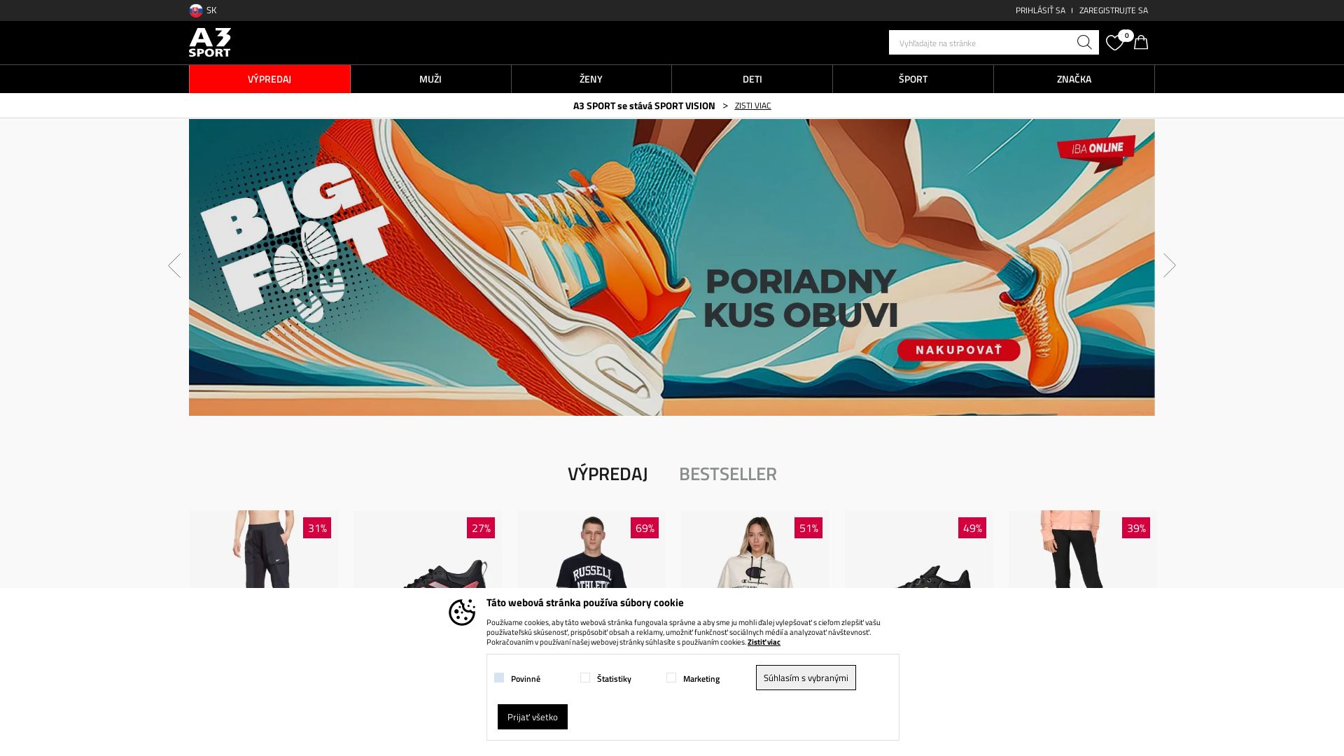 вебсайт a3sport.sk Є   ONLINE