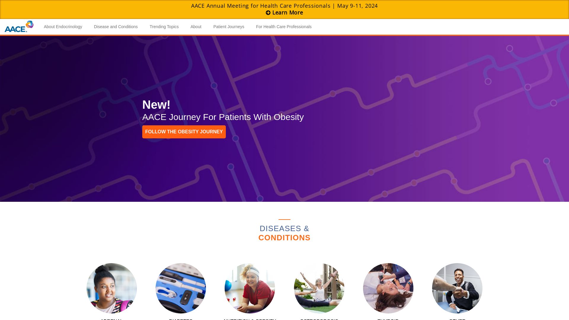 вебсайт aace.com Є   ONLINE