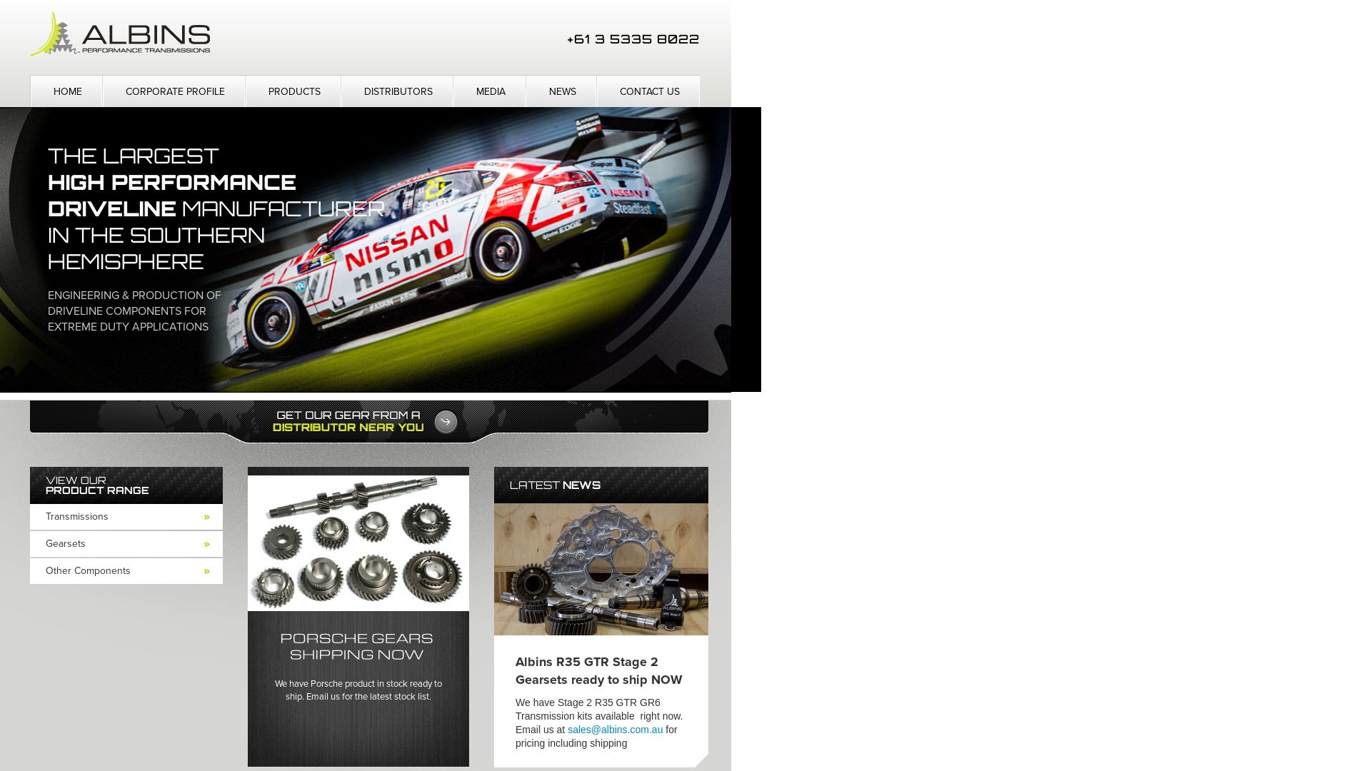 вебсайт albins.com.au Є   ONLINE