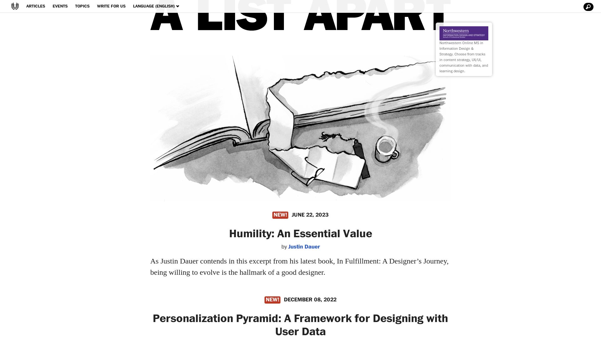 вебсайт alistapart.com Є   ONLINE