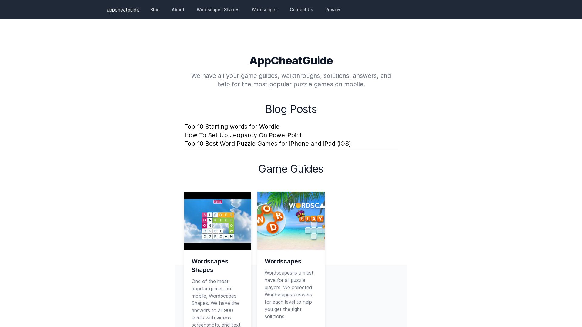 вебсайт appcheatguide.com Є   ONLINE