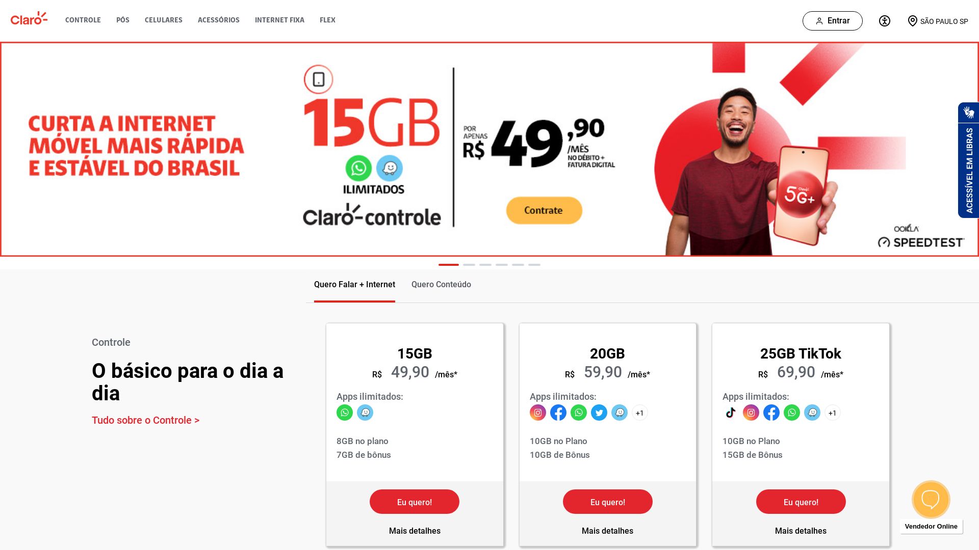 вебсайт assine.claro.com.br Є   ONLINE