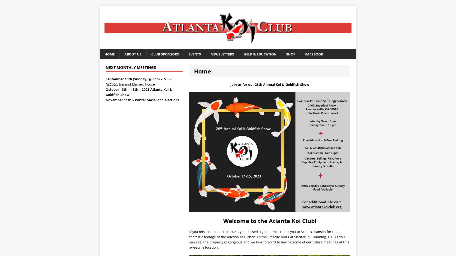 вебсайт atlantakoiclub.org Є   ONLINE