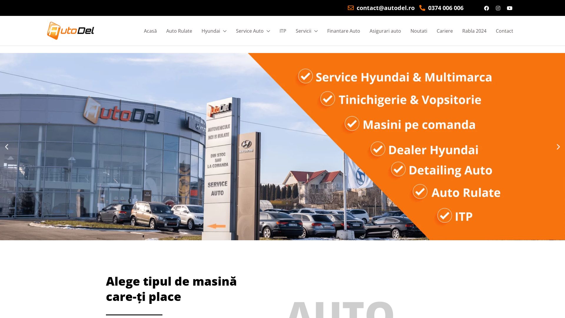вебсайт autodel.ro Є   ONLINE