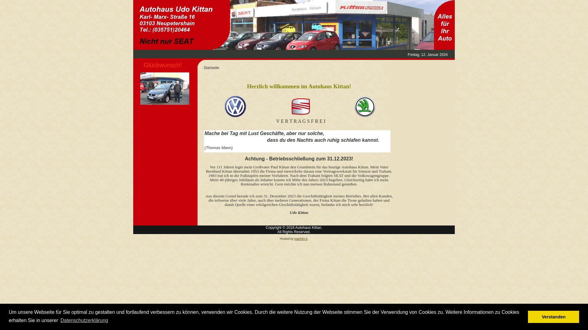 вебсайт autohaus-kittan.de Є   ONLINE