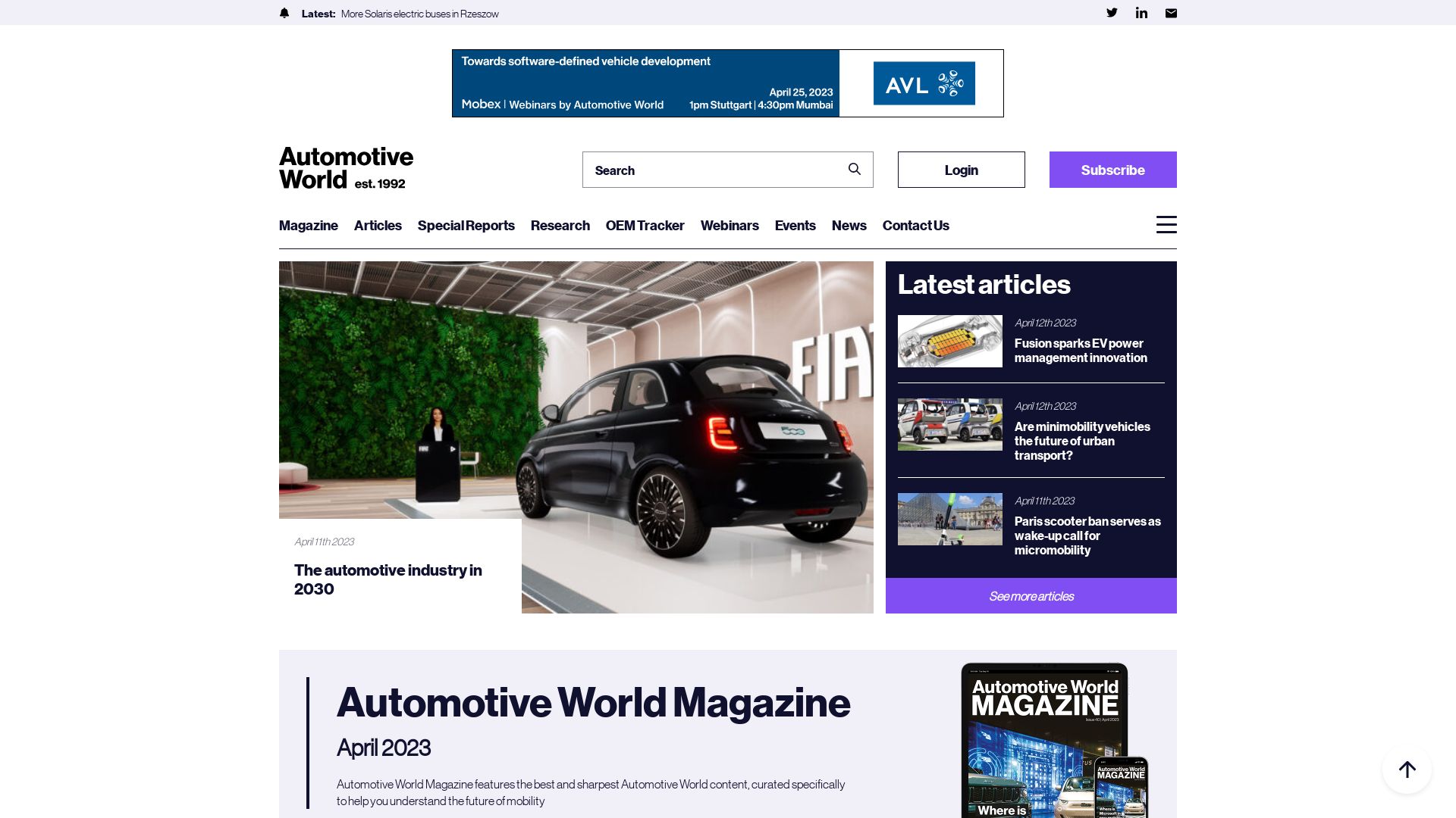 вебсайт automotiveworld.com Є   ONLINE