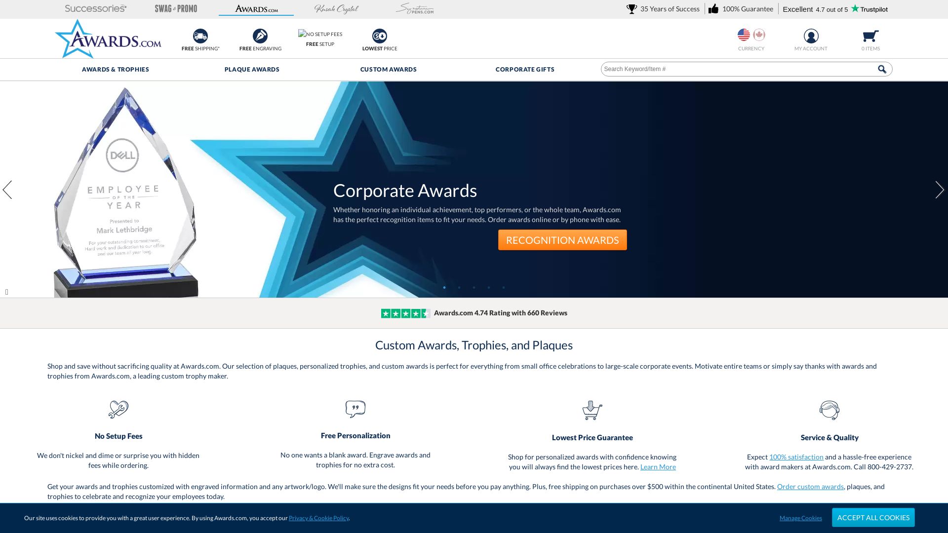 вебсайт awards.com Є   ONLINE
