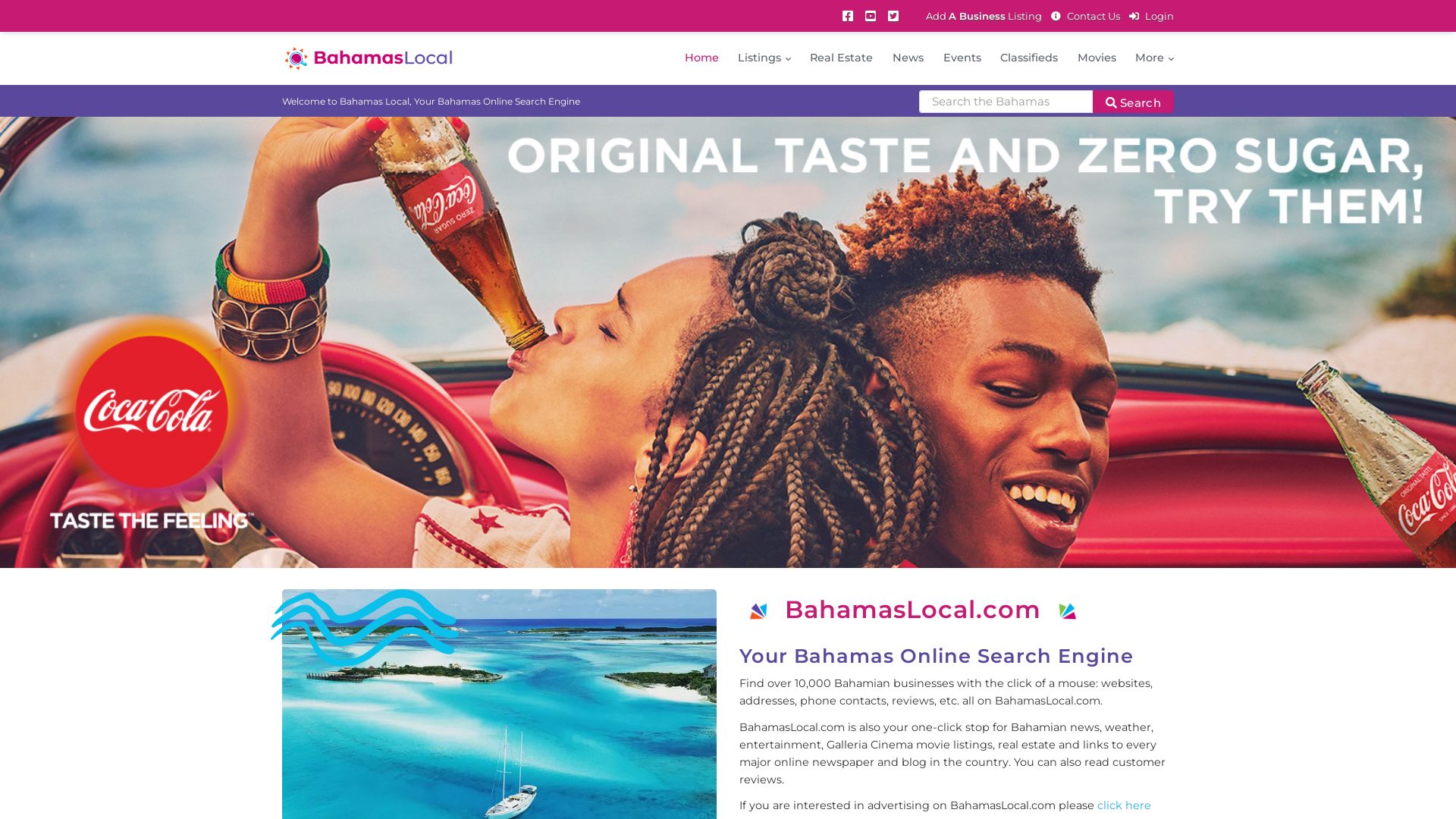 вебсайт bahamaslocal.com Є   ONLINE