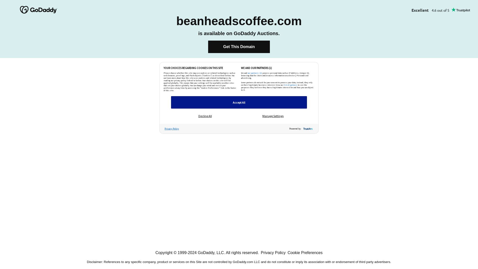 вебсайт beanheadscoffee.com Є   ONLINE