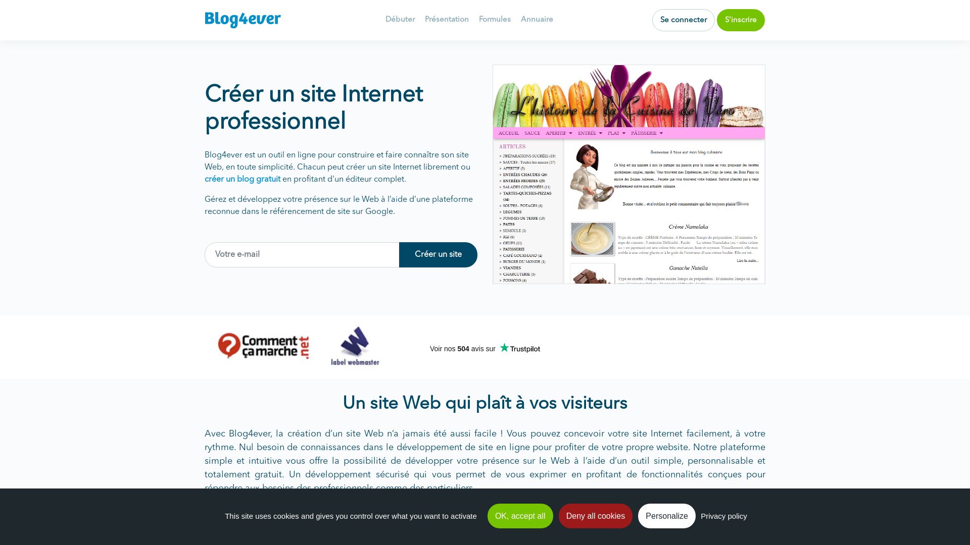 вебсайт blog4ever.com Є   ONLINE