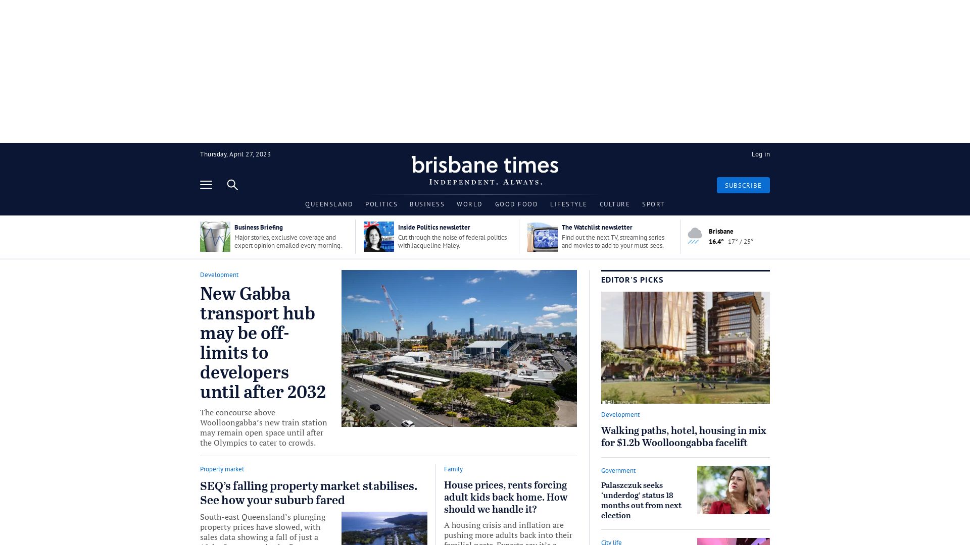 вебсайт brisbanetimes.com.au Є   ONLINE