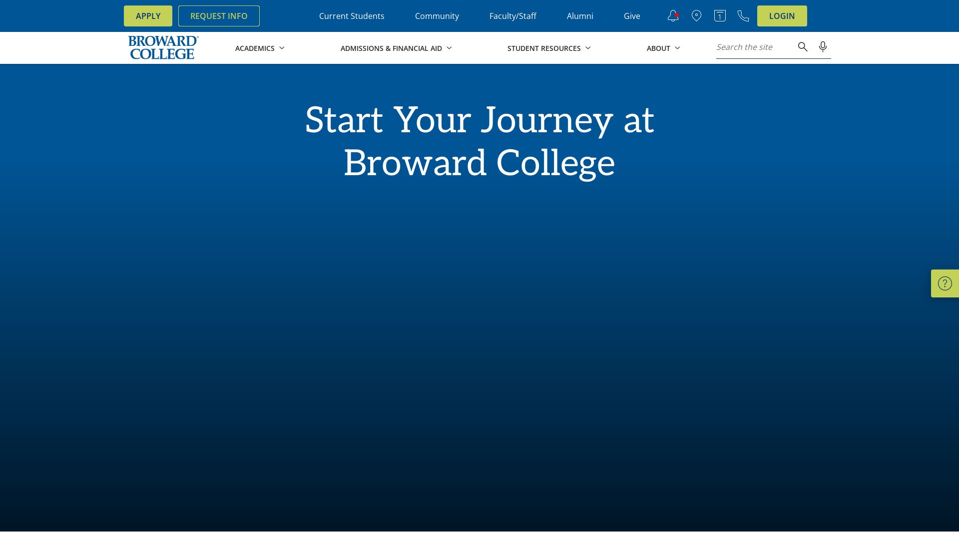 вебсайт broward.edu Є   ONLINE