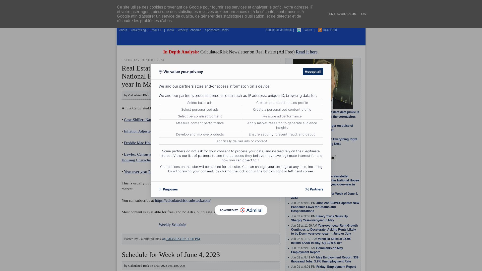 вебсайт calculatedriskblog.com Є   ONLINE