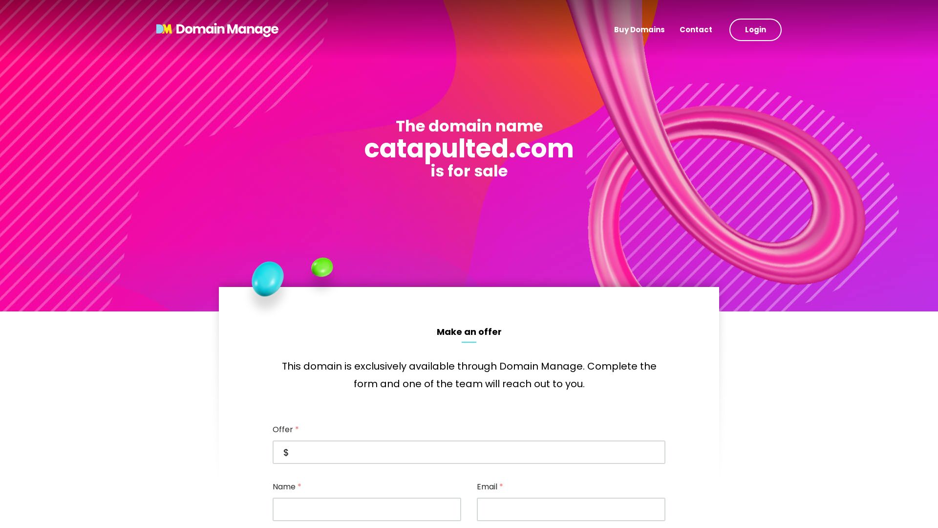вебсайт catapulted.com Є   ONLINE