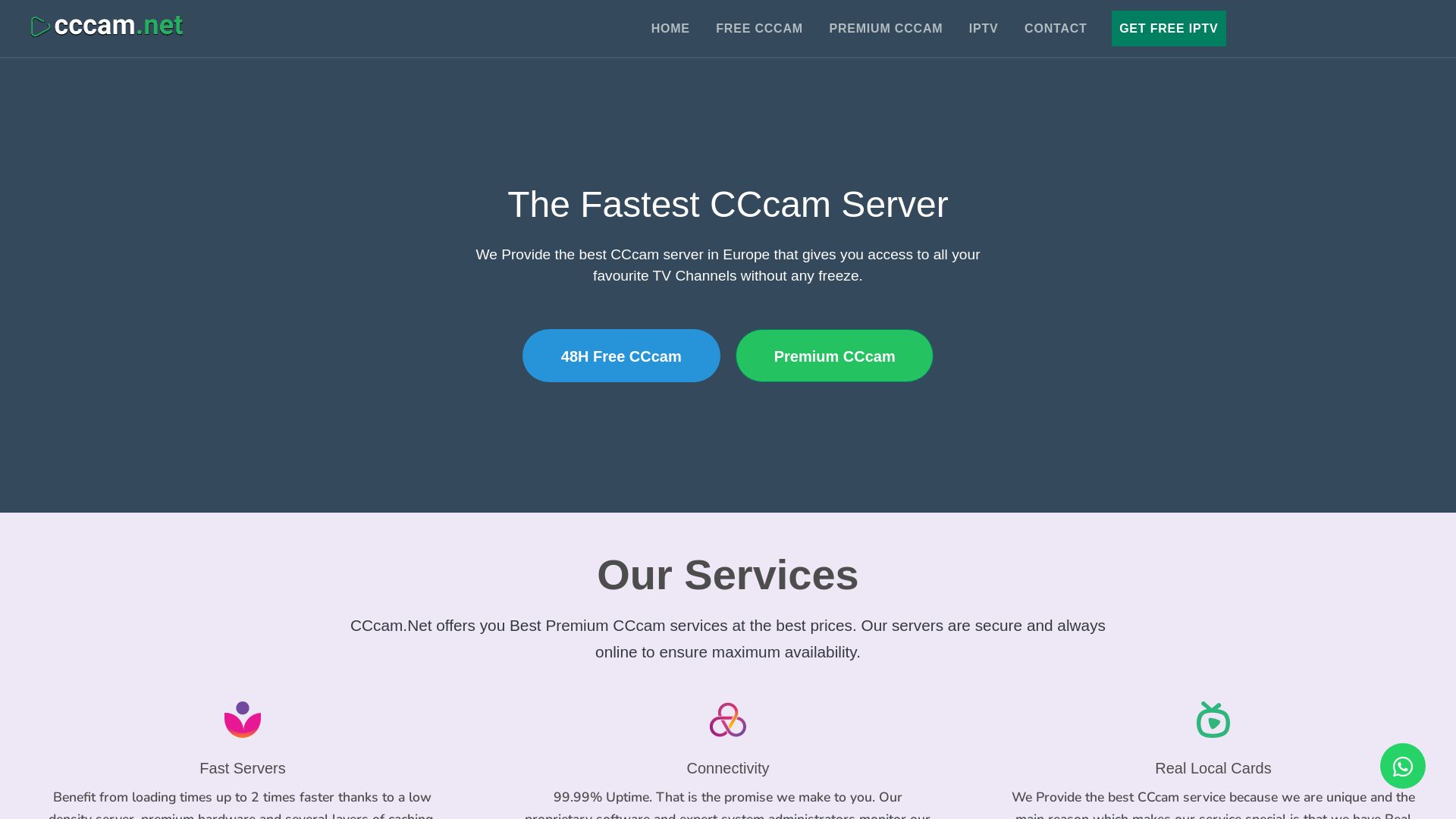 вебсайт cccam.net Є   ONLINE