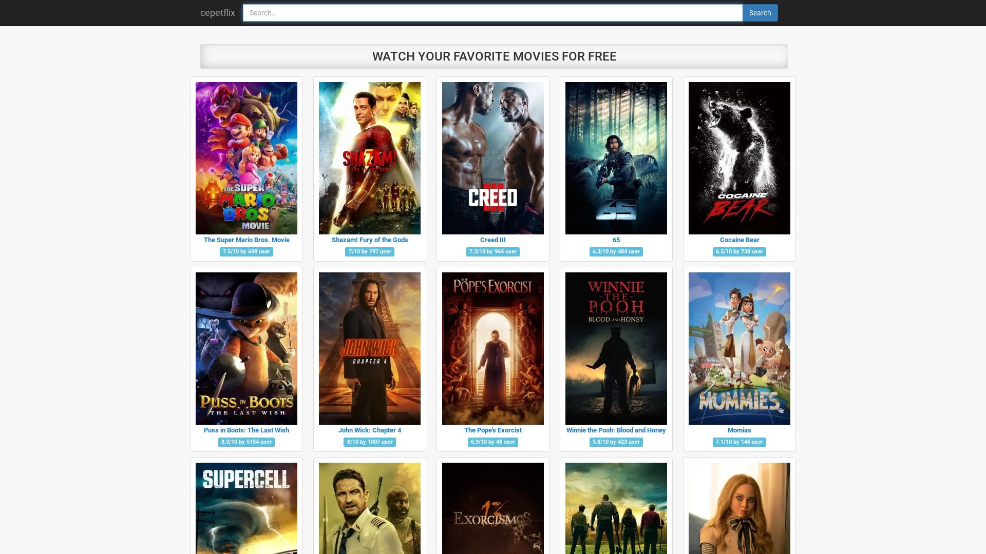 вебсайт cepetflix.xyz Є   ONLINE
