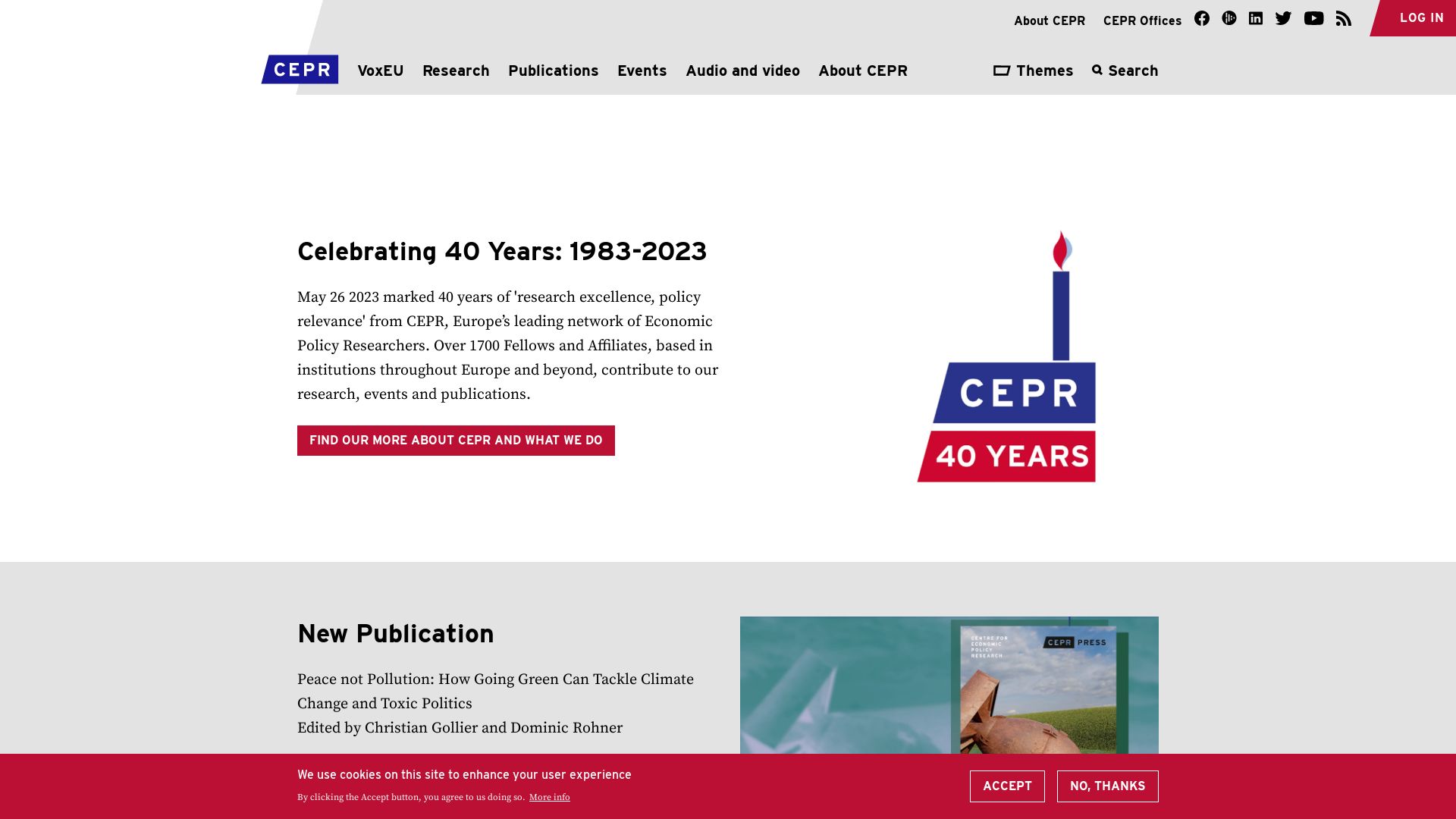 вебсайт cepr.org Є   ONLINE