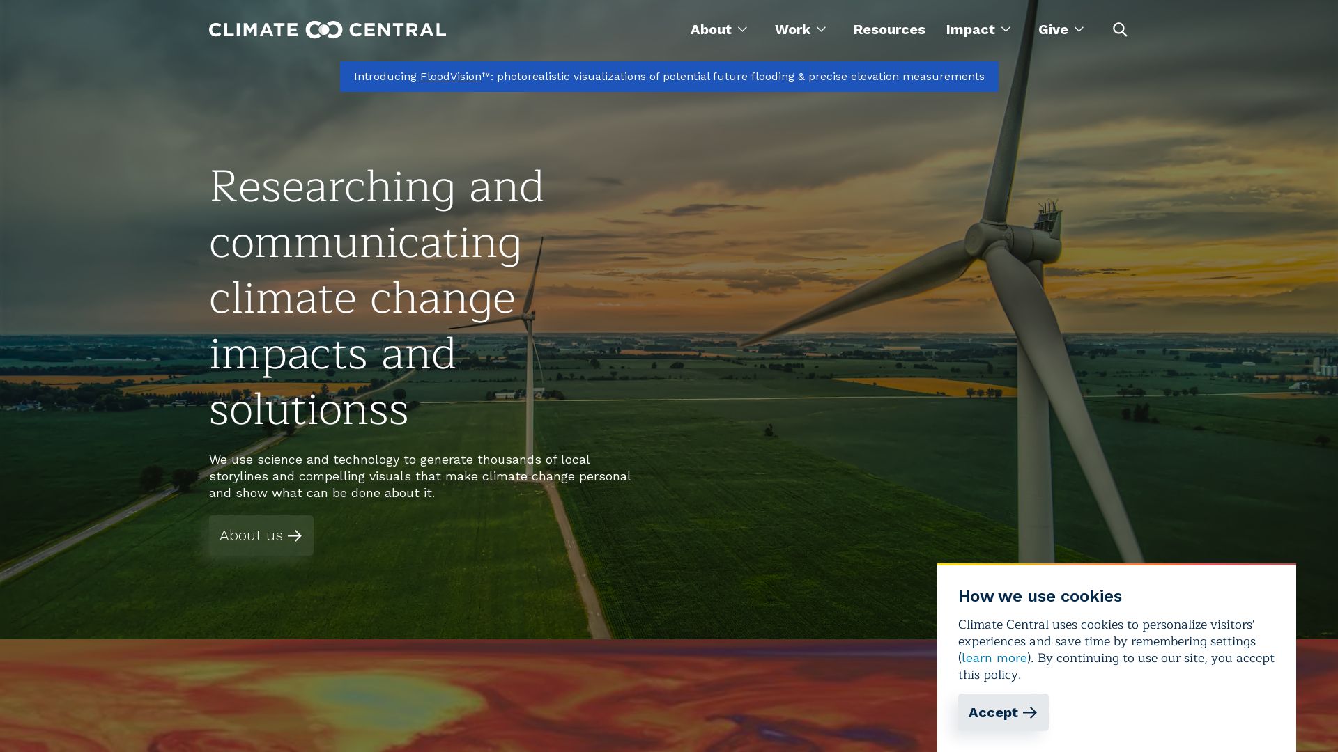 вебсайт climatecentral.org Є   ONLINE