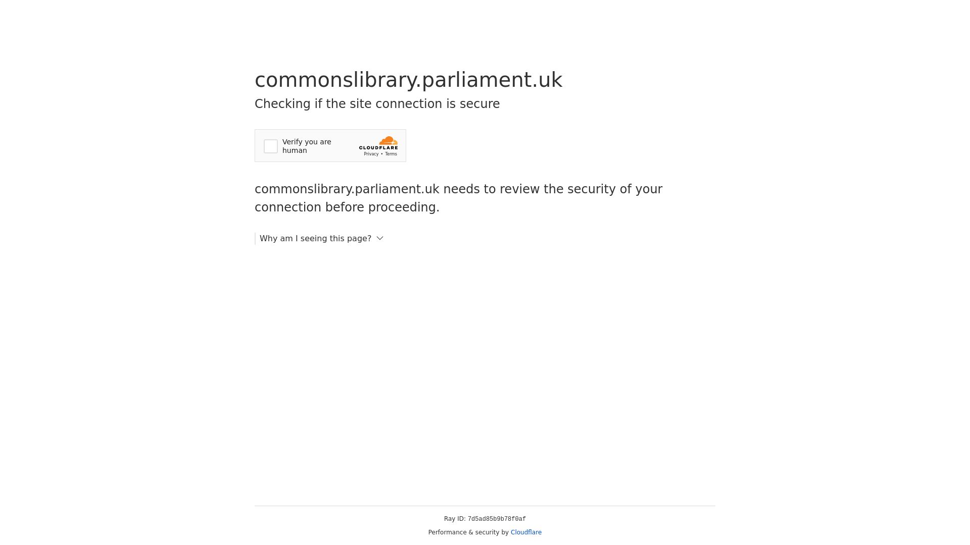вебсайт commonslibrary.parliament.uk Є   ONLINE