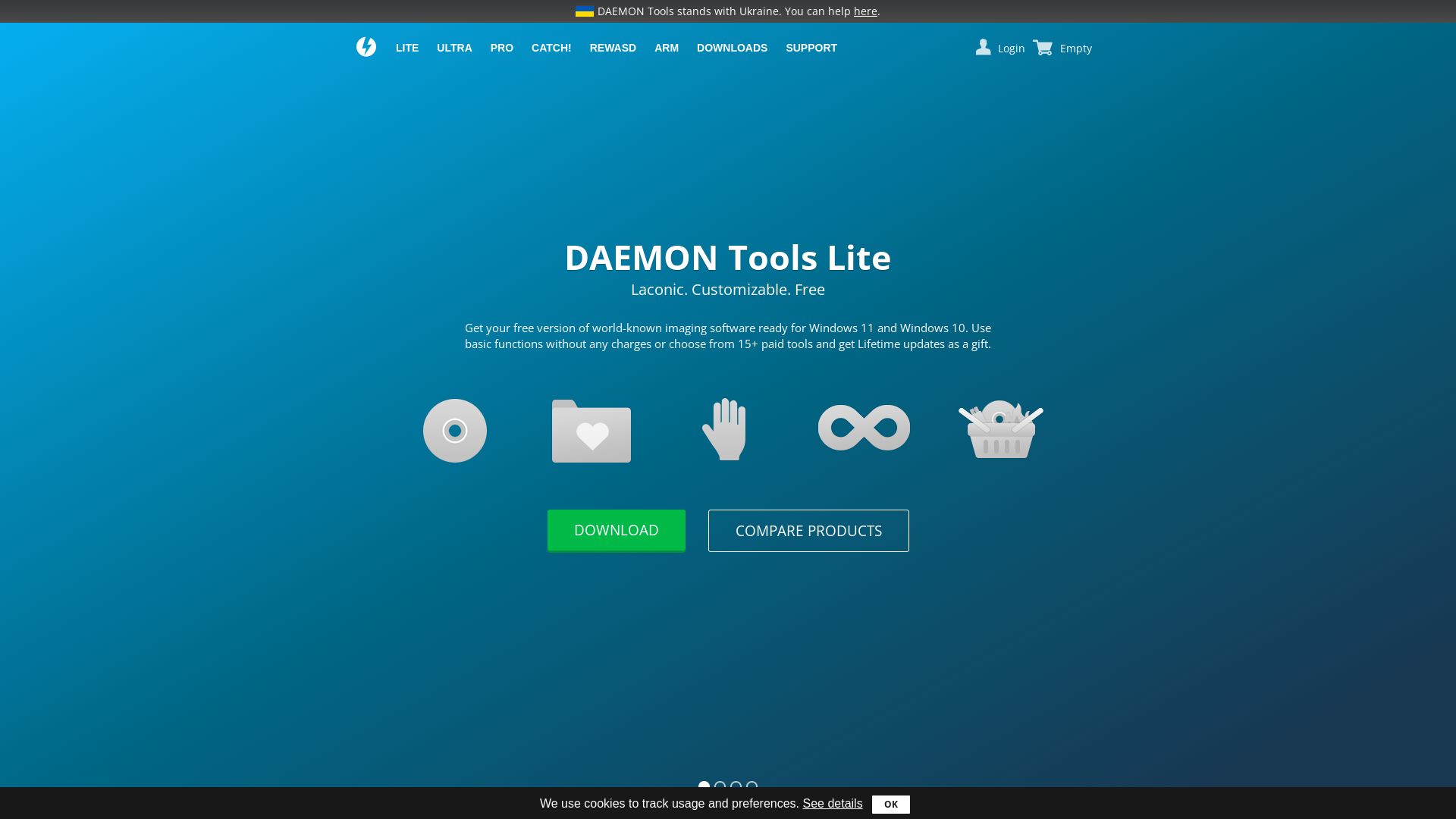 вебсайт daemon-tools.cc Є   ONLINE