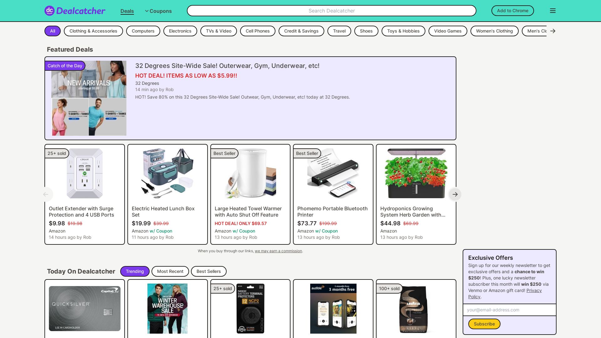 вебсайт dealcatcher.com Є   ONLINE