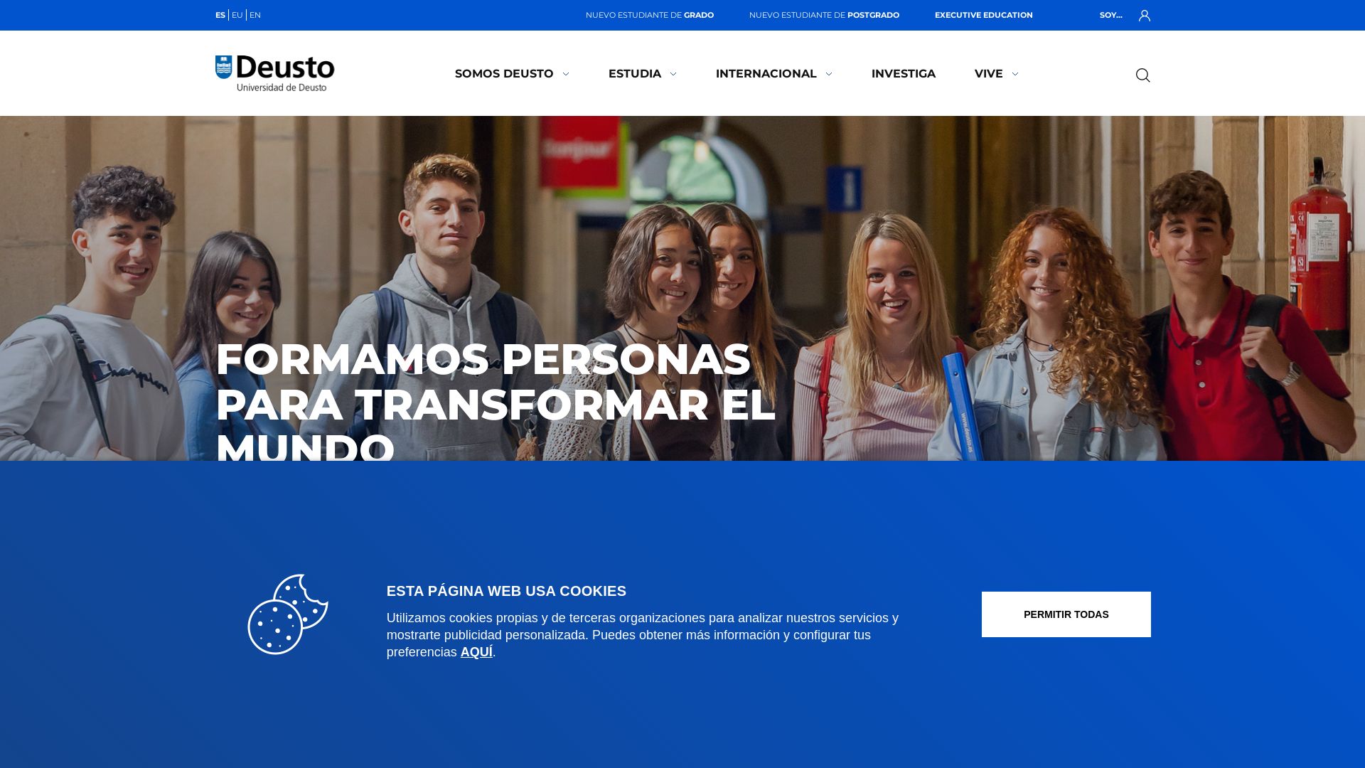 вебсайт deusto.es Є   ONLINE