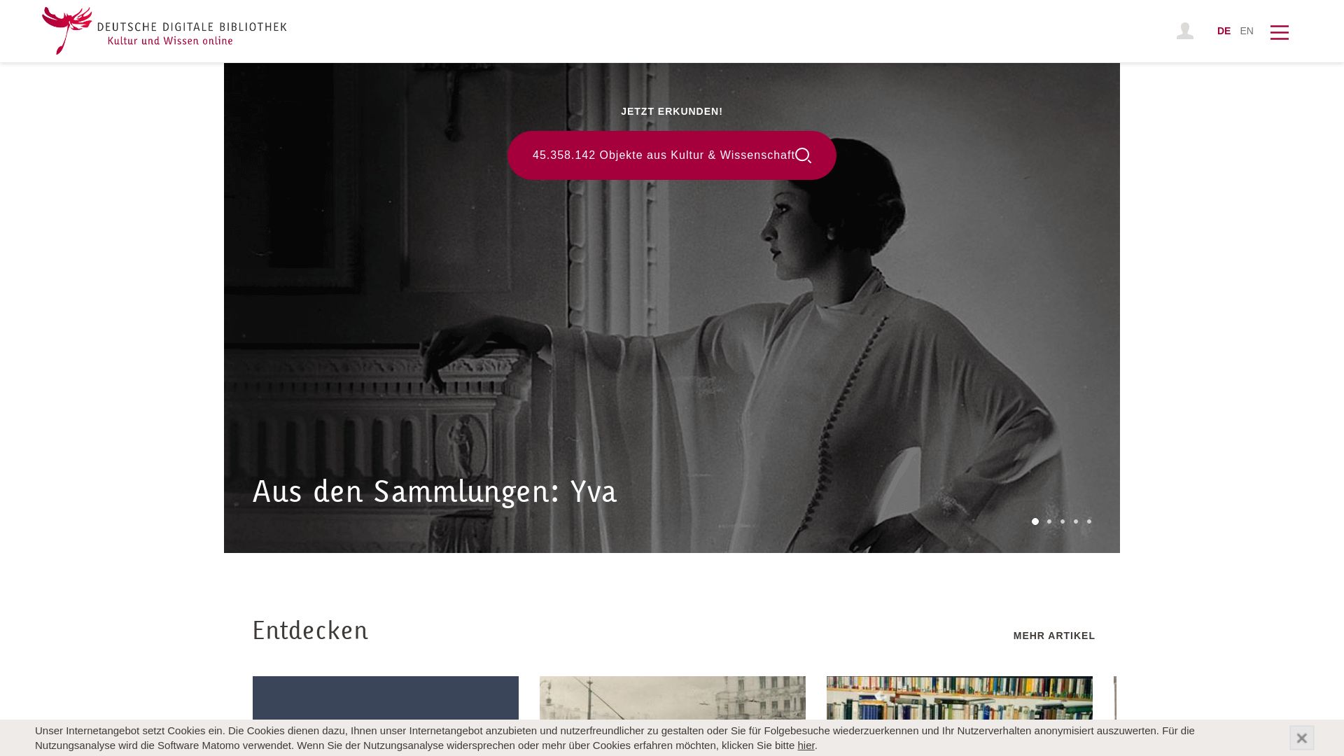 вебсайт deutsche-digitale-bibliothek.de Є   ONLINE