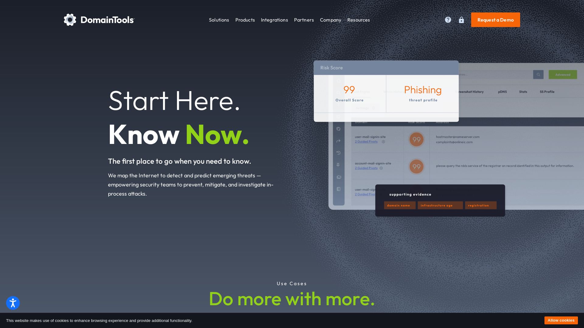 вебсайт domaintools.com Є   ONLINE