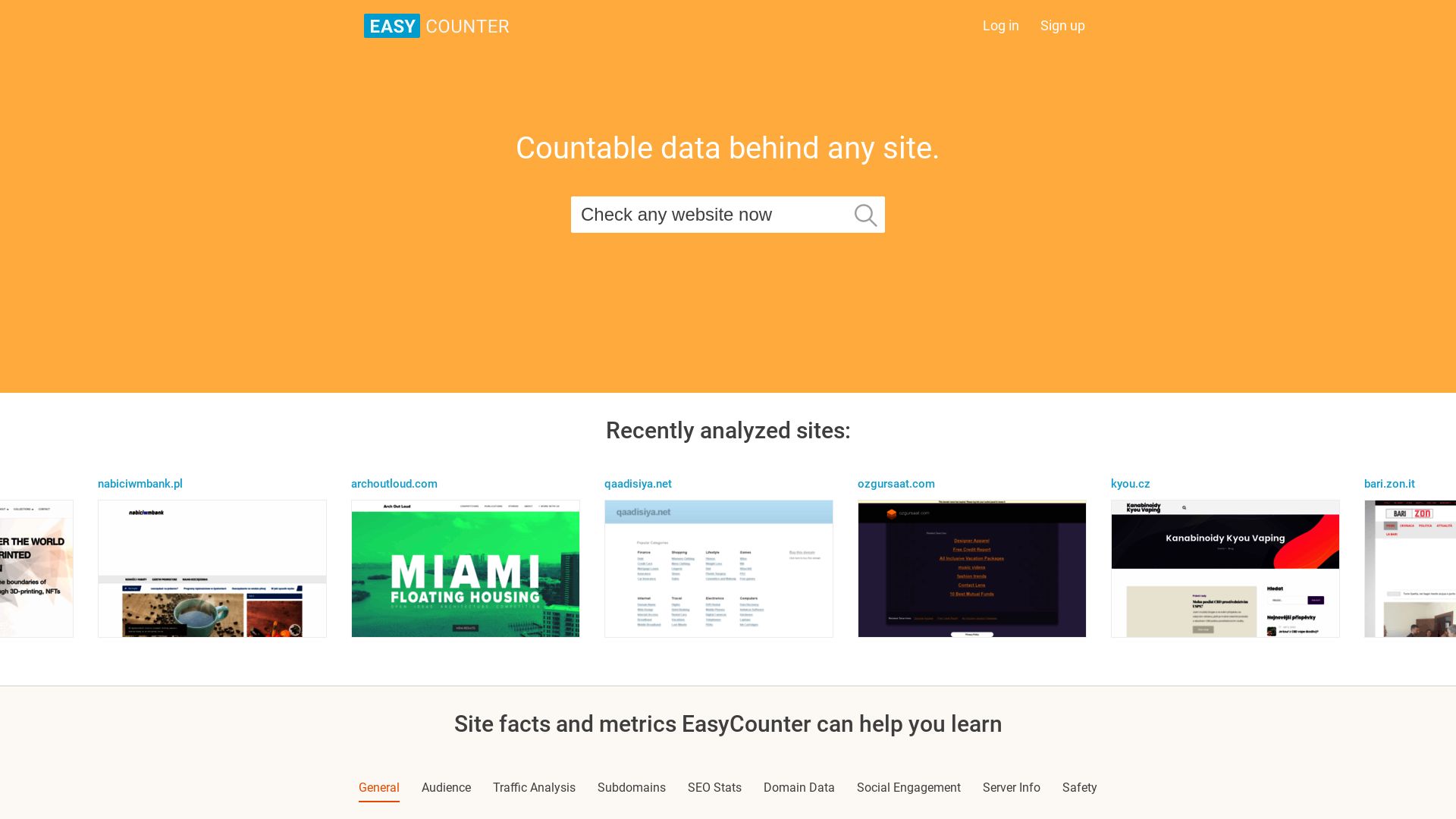 вебсайт easycounter.com Є   ONLINE