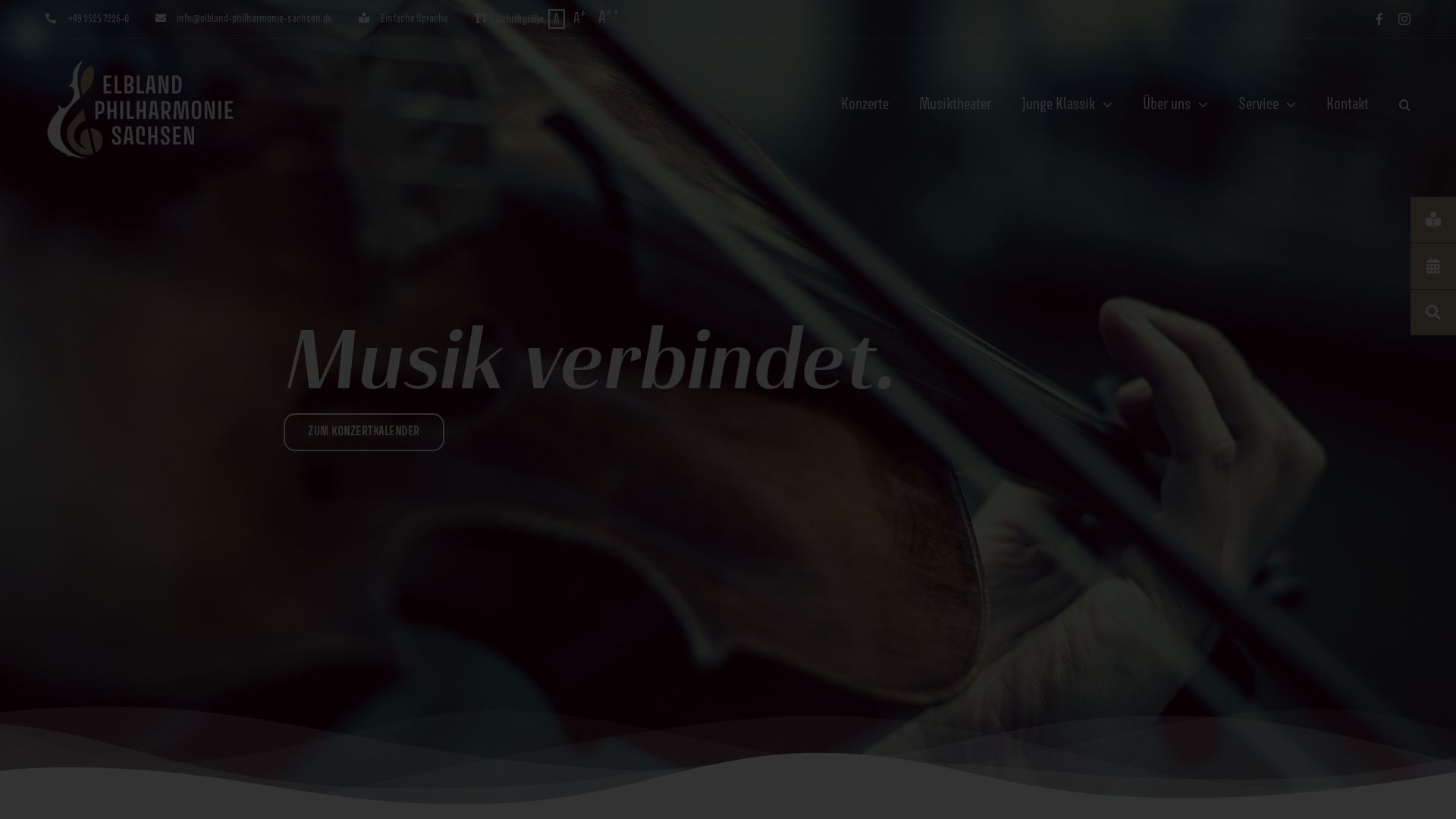 вебсайт elbland-philharmonie-sachsen.de Є   ONLINE
