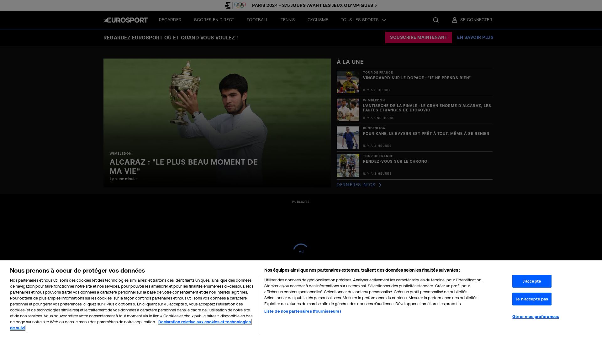 вебсайт eurosport.fr Є   ONLINE