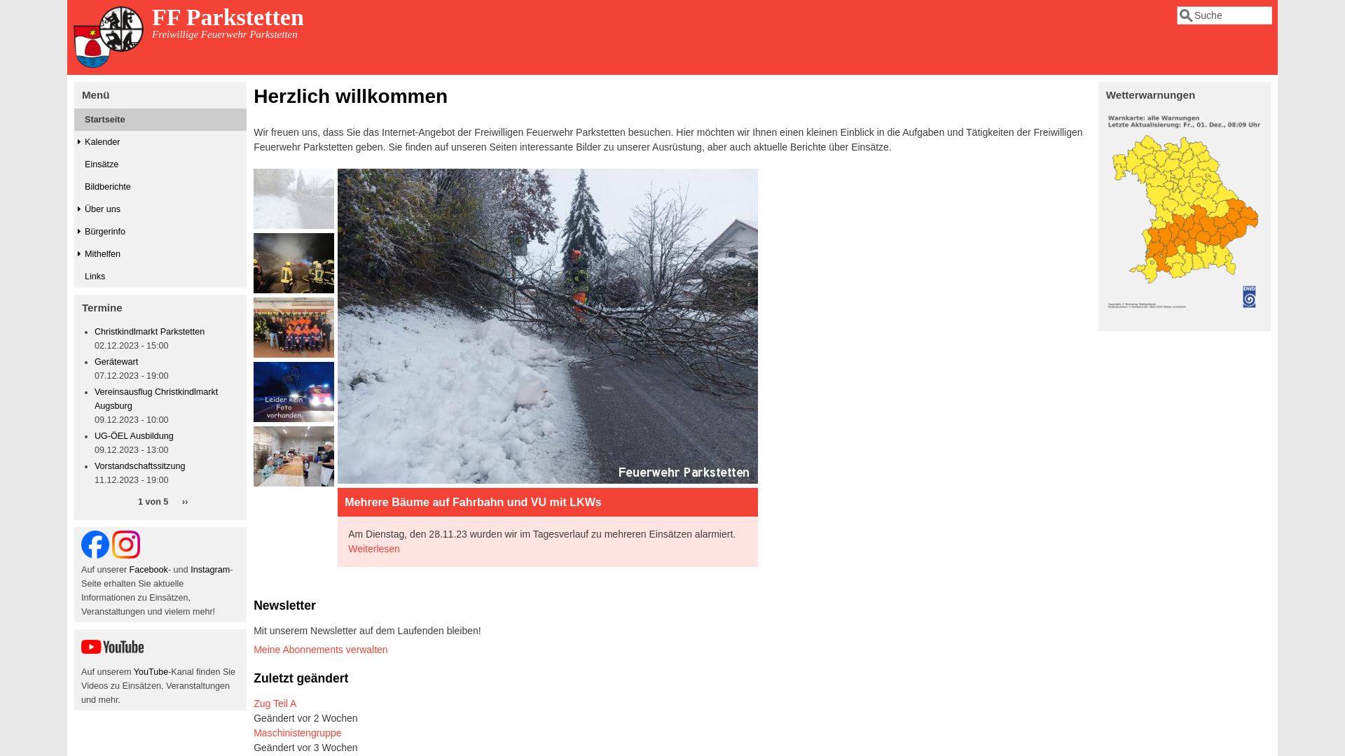 вебсайт feuerwehr-parkstetten.de Є   ONLINE