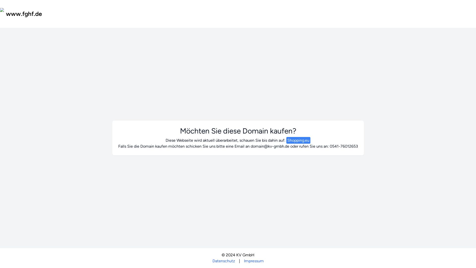 вебсайт fghf.de Є   ONLINE