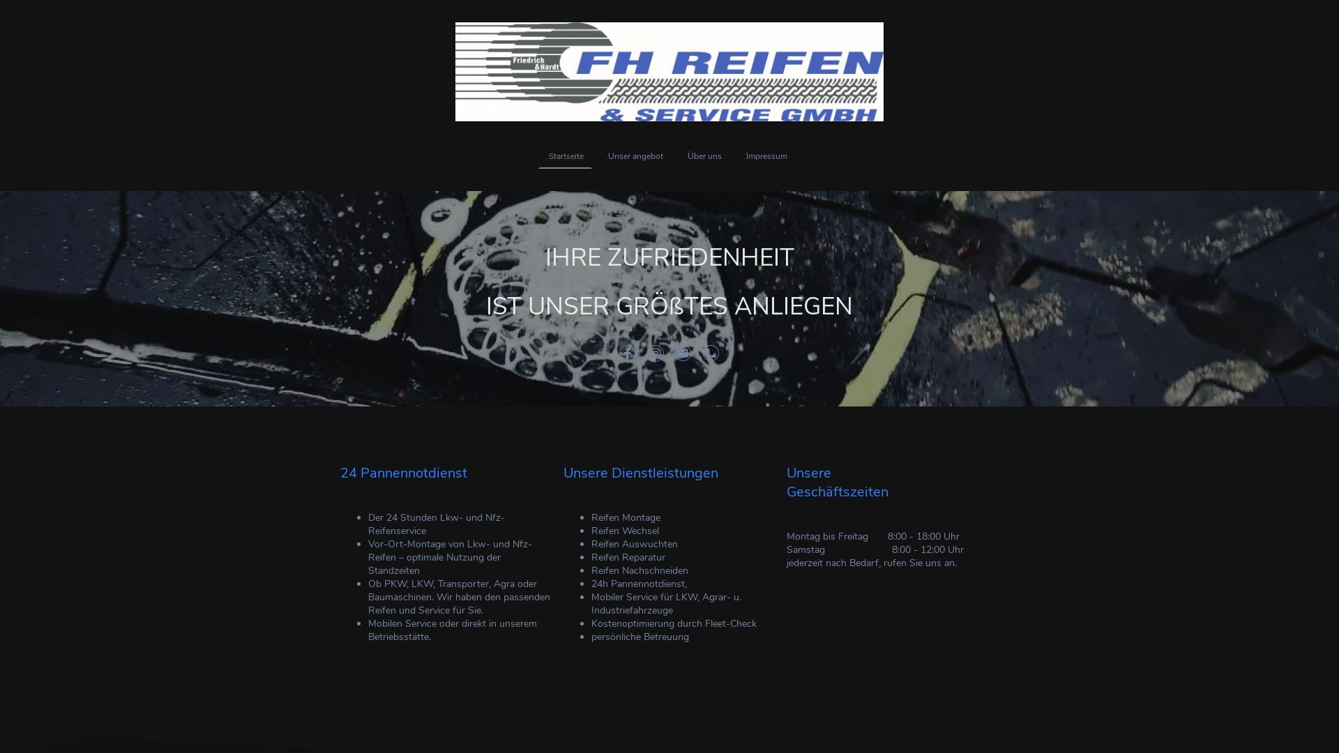 вебсайт fh-reifen.de Є   ONLINE