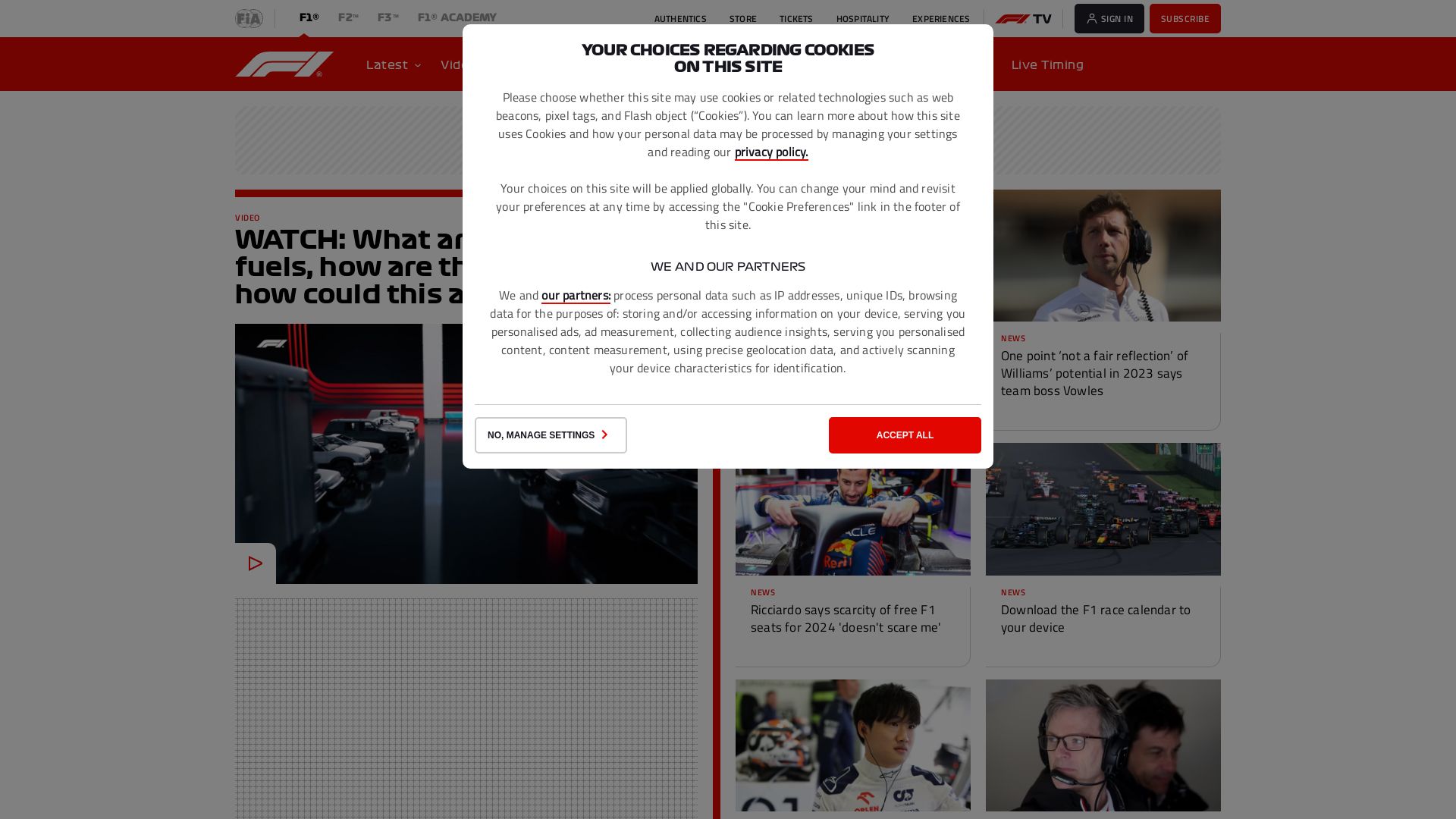 вебсайт formula1.com Є   ONLINE