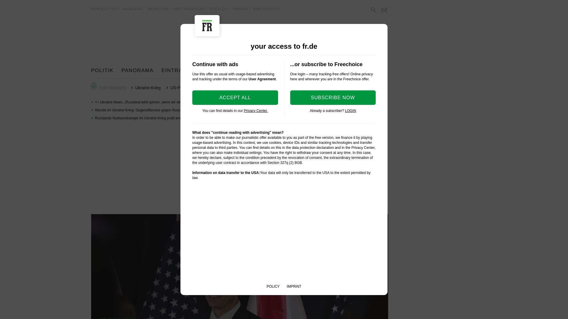 вебсайт fr-online.de Є   ONLINE