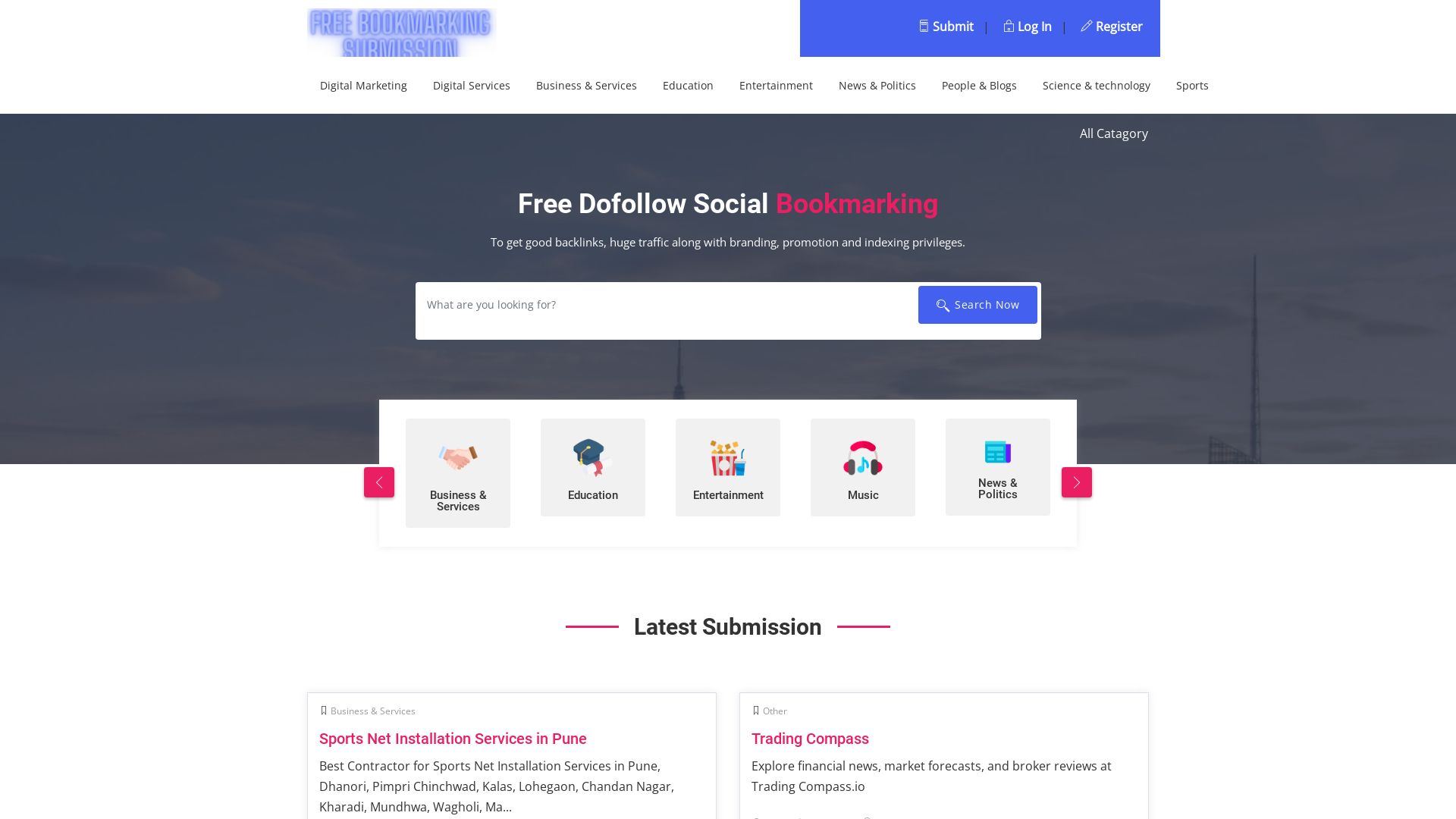 вебсайт freebookmarkingsubmission.net Є   ONLINE