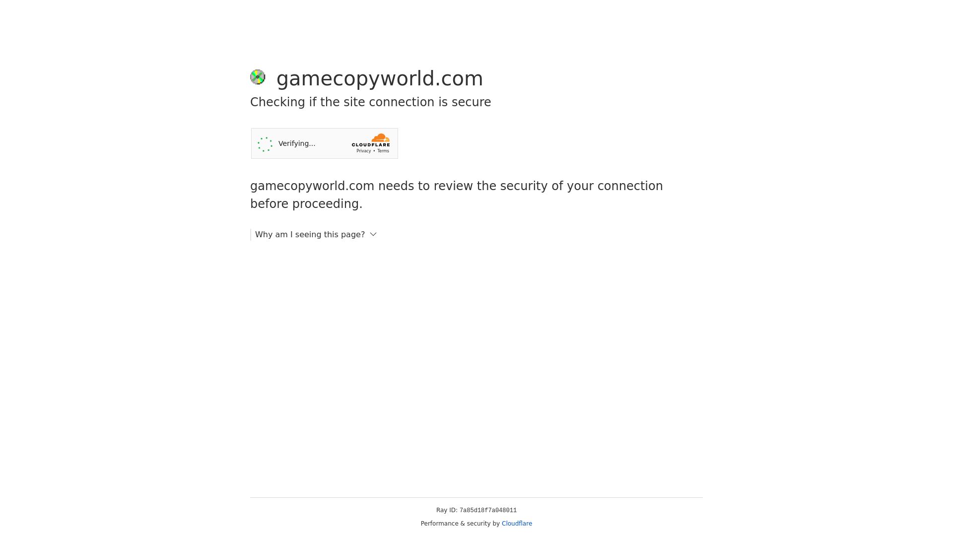 вебсайт gamecopyworld.com Є   ONLINE
