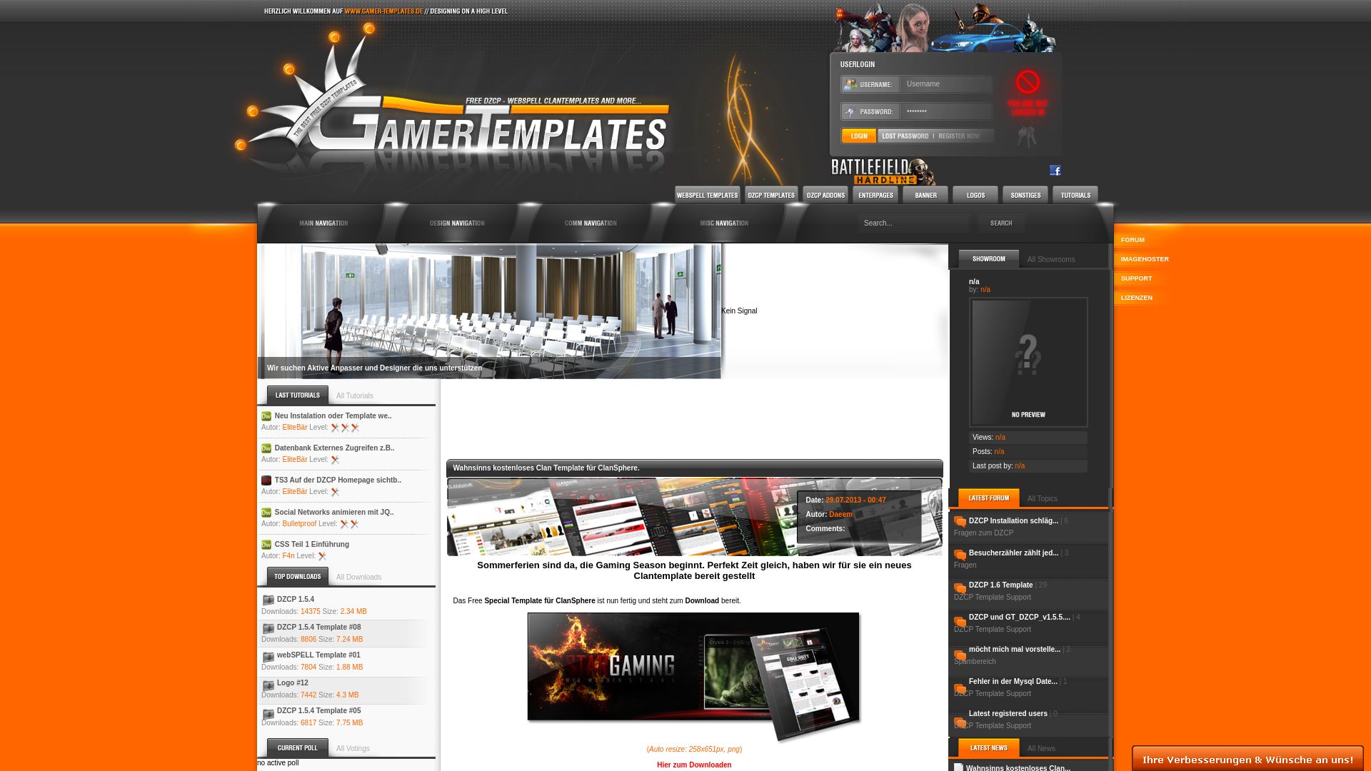 вебсайт gamer-templates.de Є   ONLINE