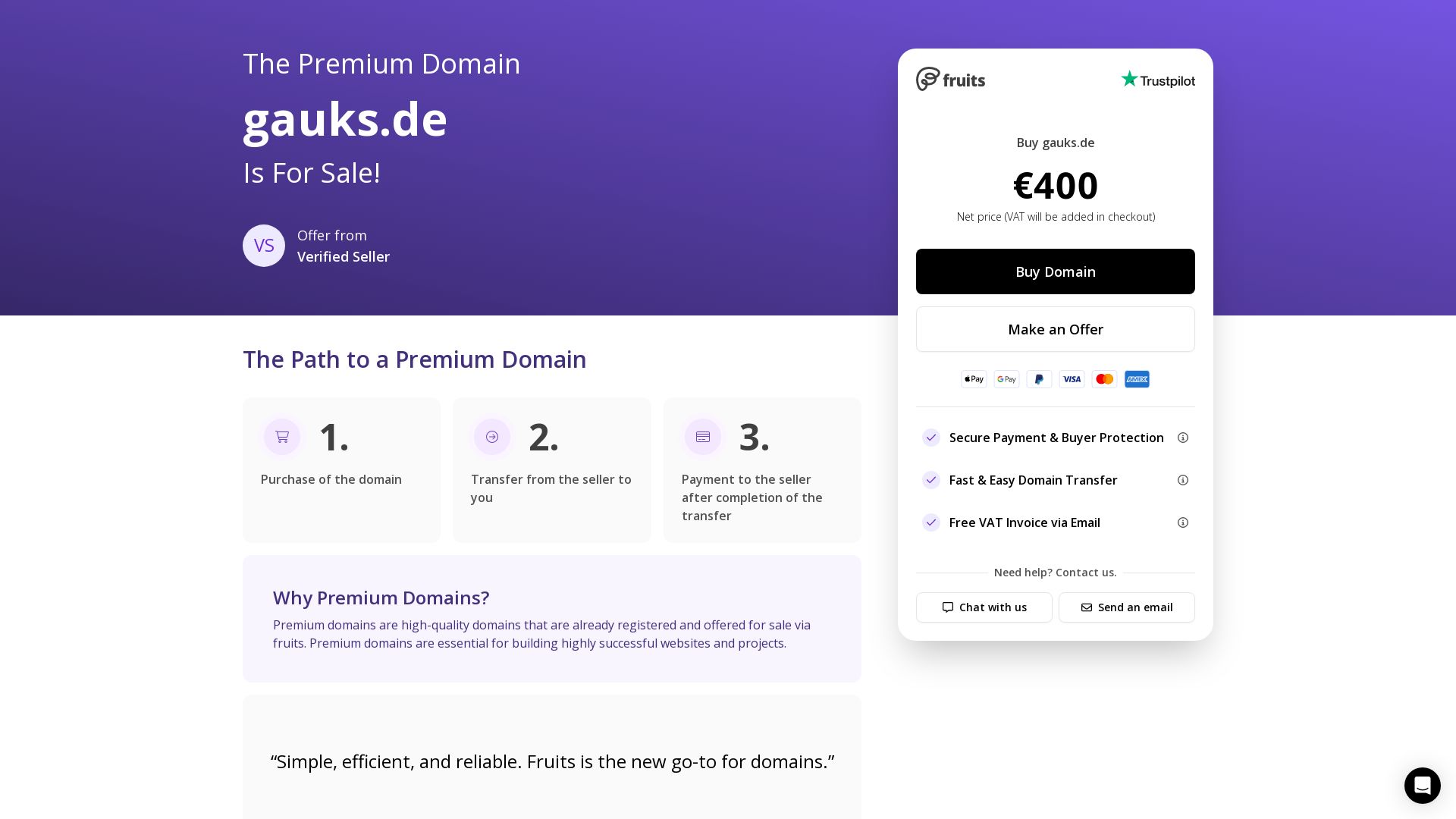 вебсайт gauks.de Є   ONLINE
