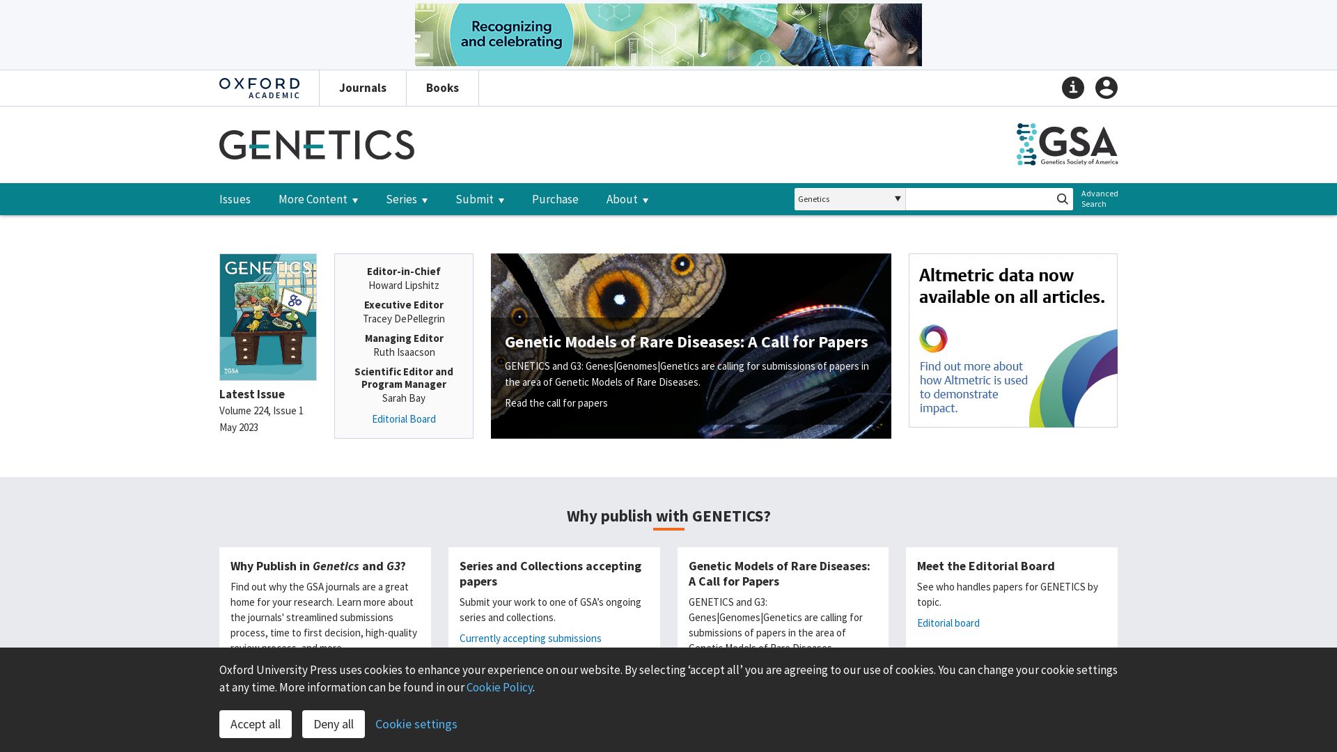 вебсайт genetics.org Є   ONLINE
