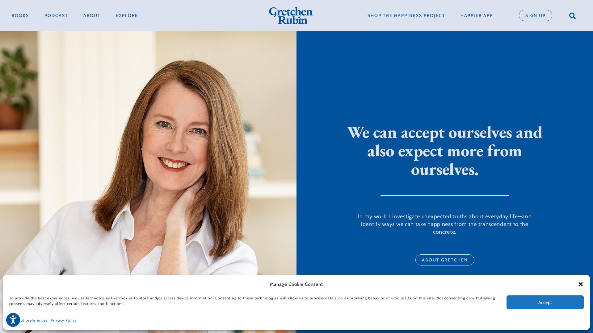 вебсайт gretchenrubin.com Є   ONLINE