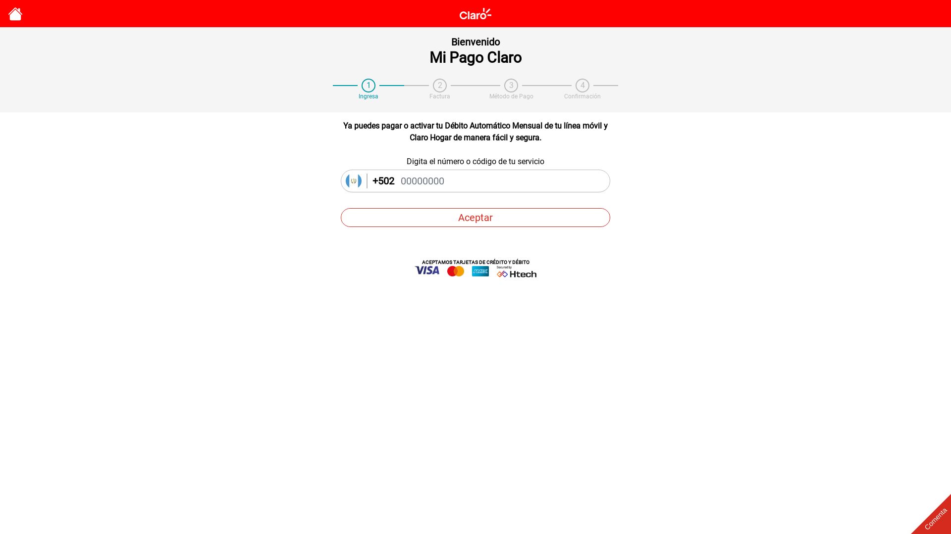 вебсайт gt.mipagoclaro.com Є   ONLINE