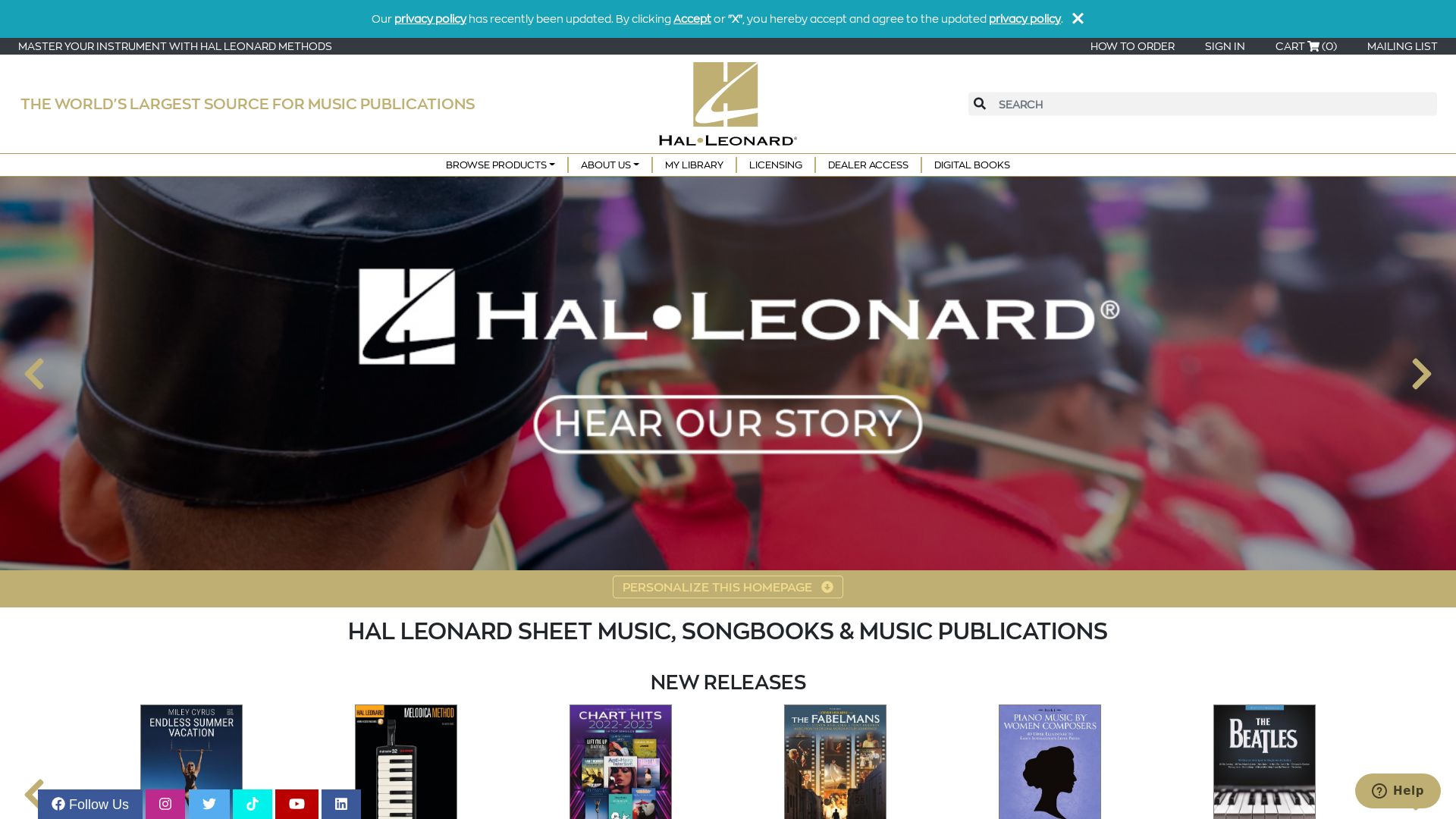 вебсайт halleonard.com Є   ONLINE