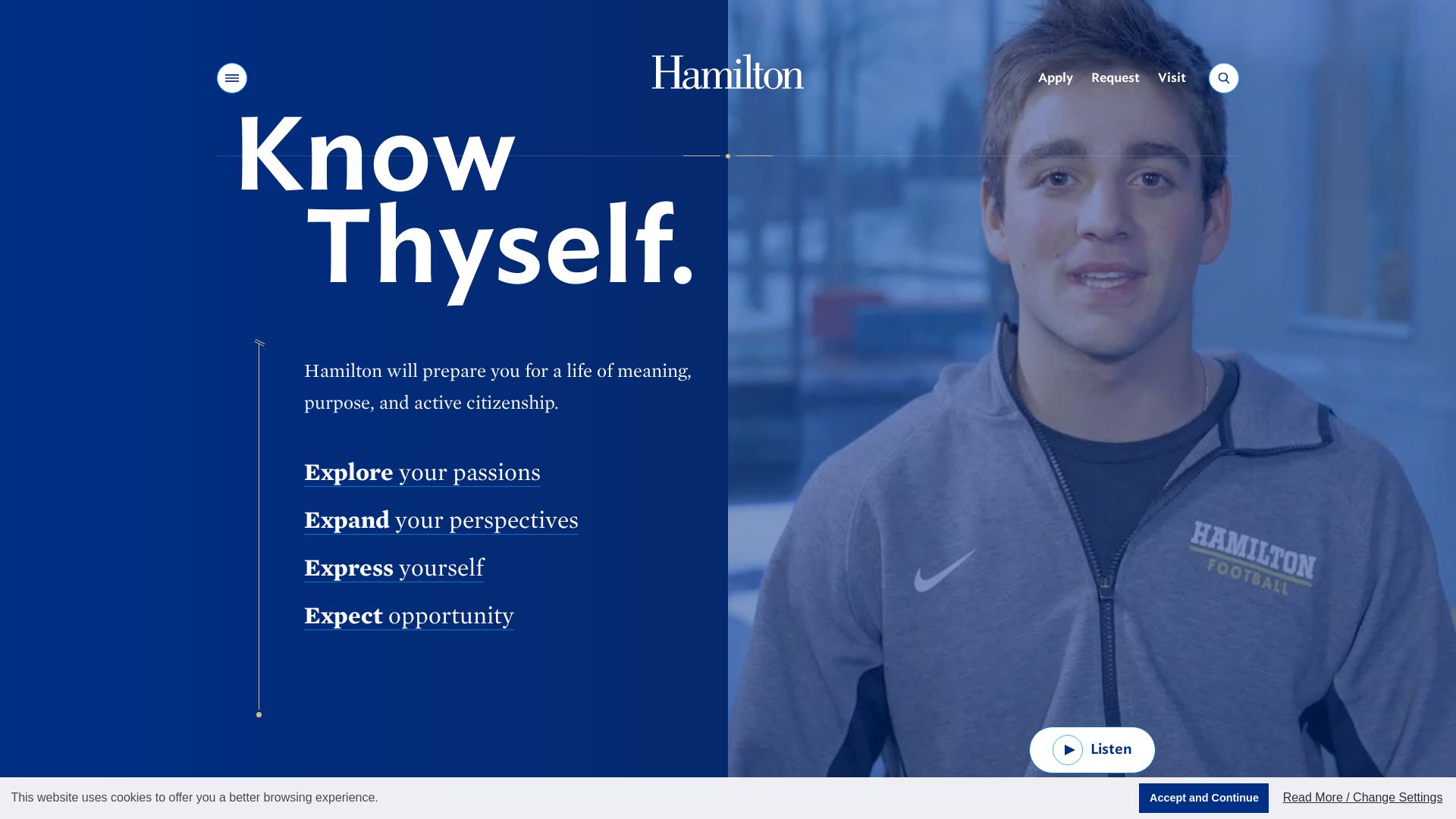вебсайт hamilton.edu Є   ONLINE