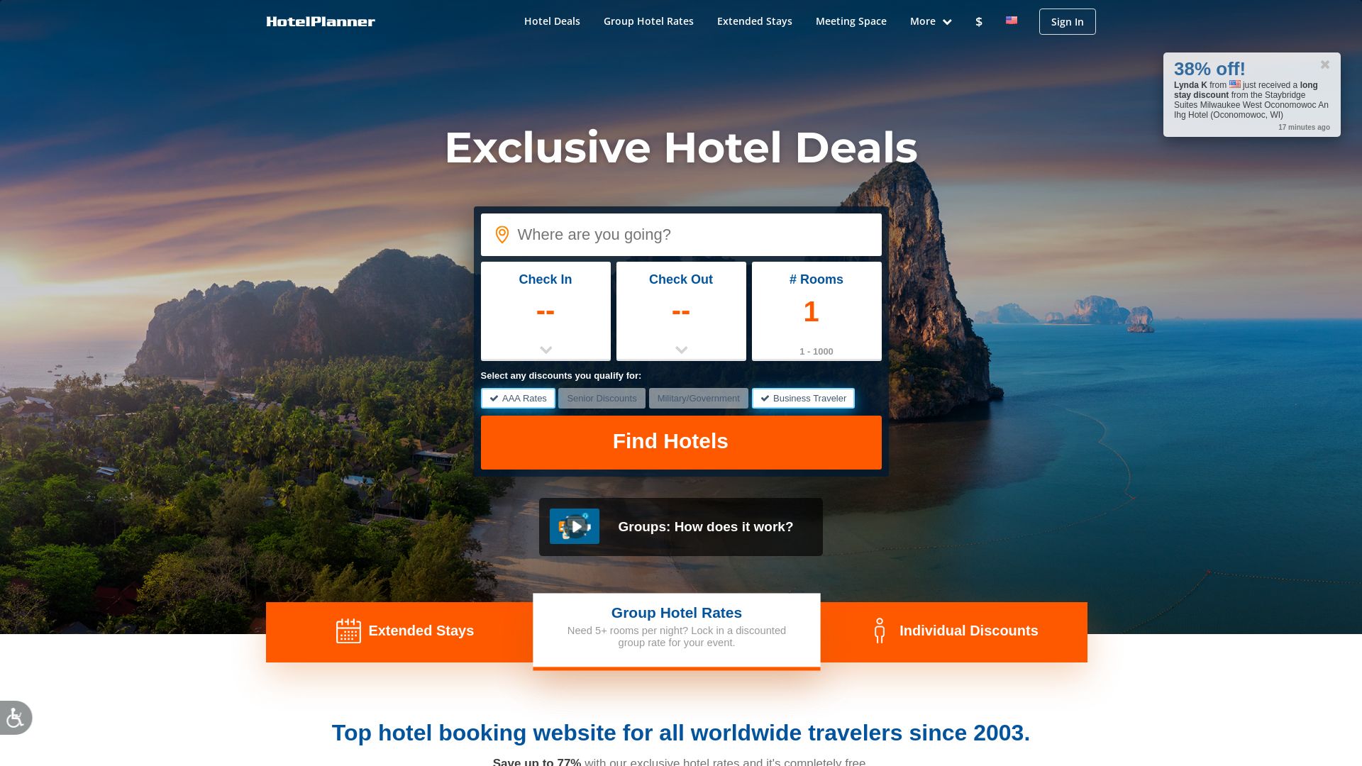 вебсайт hotelplanner.com Є   ONLINE