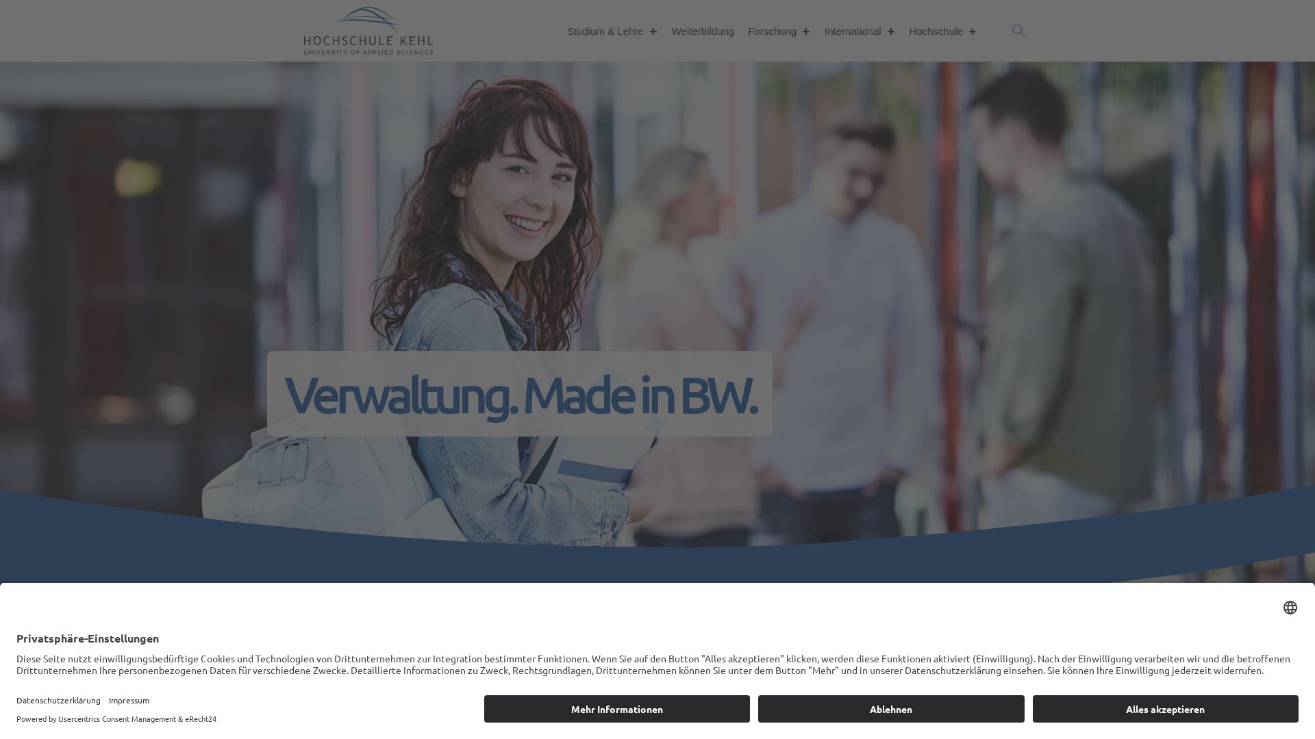 вебсайт hs-kehl.de Є   ONLINE