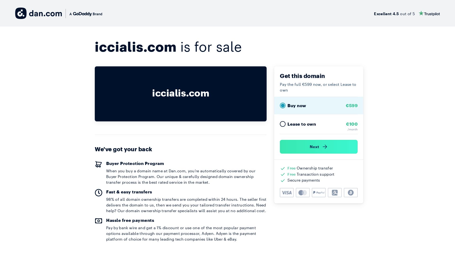 вебсайт iccialis.com Є   ONLINE