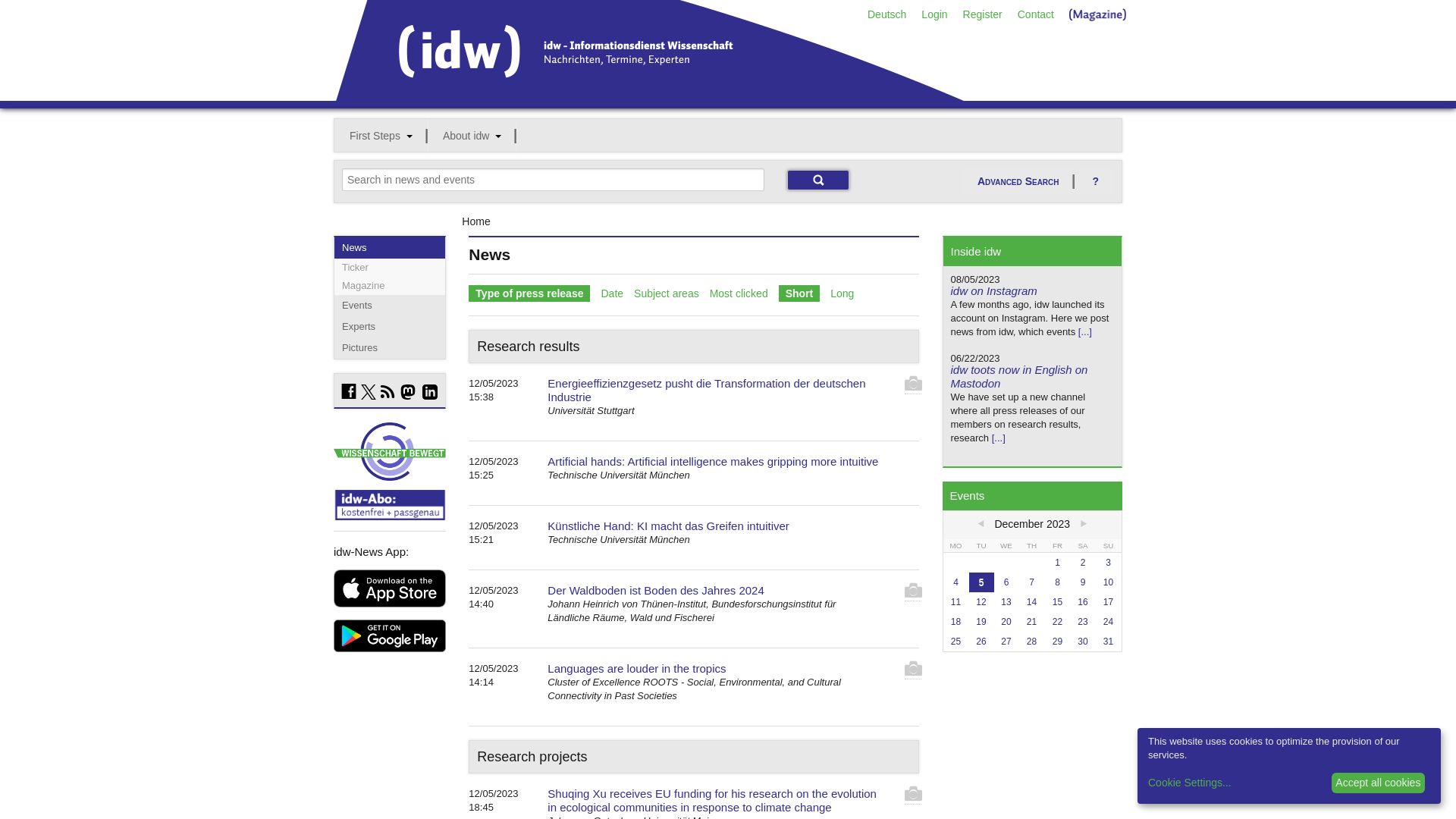 вебсайт idw-online.de Є   ONLINE