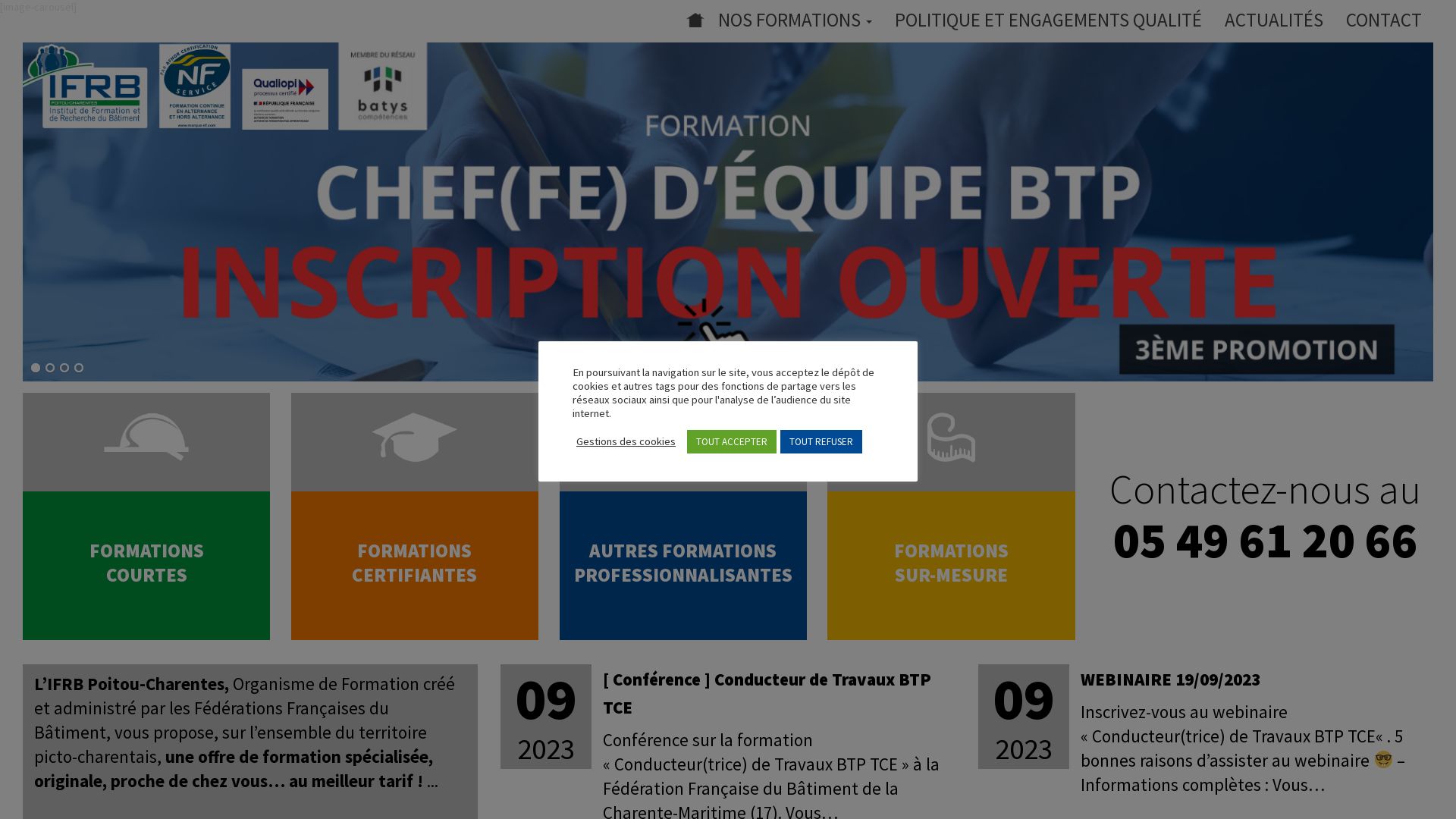 вебсайт ifrbpoitoucharentes.fr Є   ONLINE